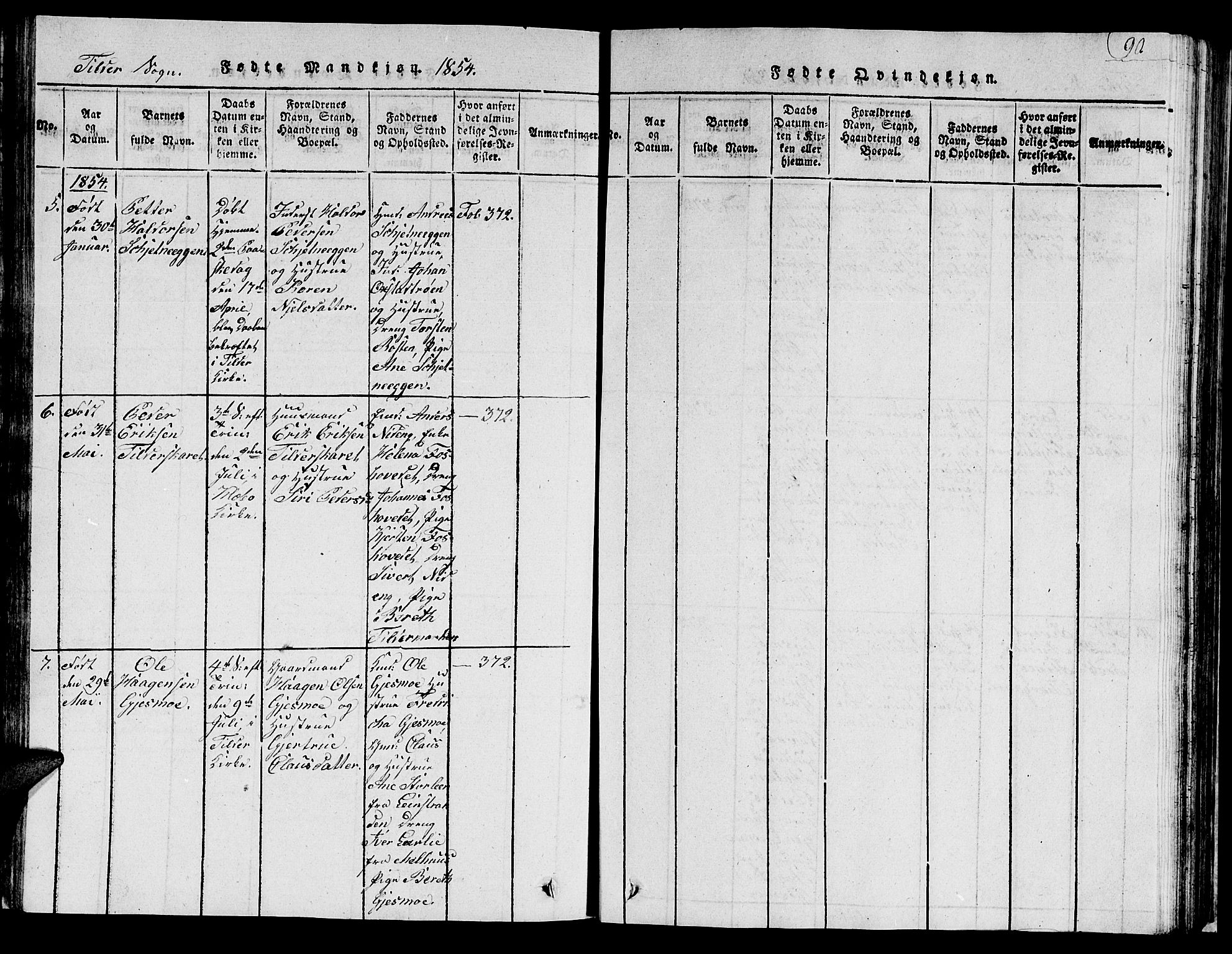 Ministerialprotokoller, klokkerbøker og fødselsregistre - Sør-Trøndelag, SAT/A-1456/621/L0458: Parish register (copy) no. 621C01, 1816-1865, p. 90