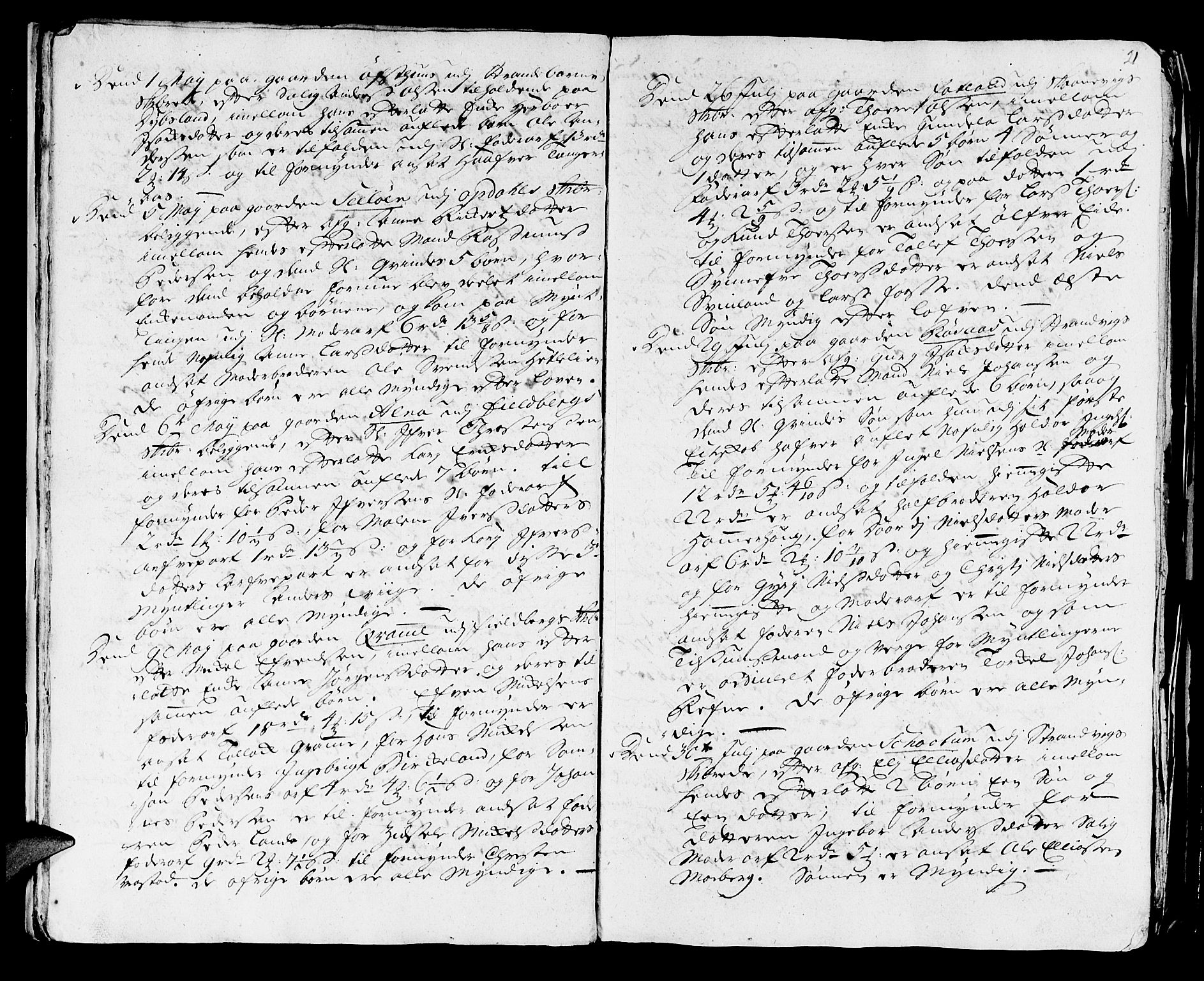 Stiftamtmannen i Bergen, AV/SAB-A-100006/F/Fd/Fdd/0001 / Lnr. 1970 - Sunnhordland, 1731-1745, p. 20b-21a