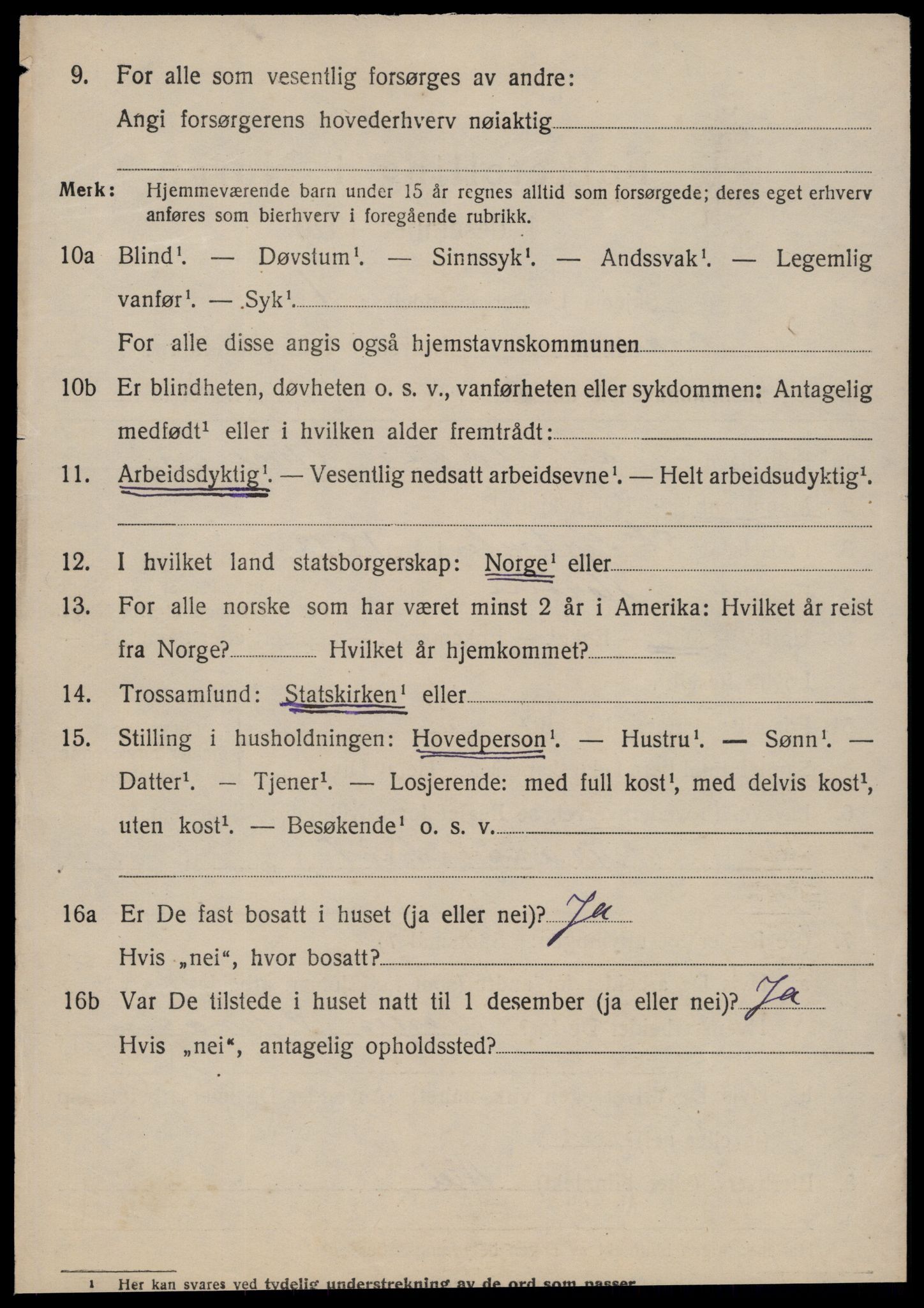 SAT, 1920 census for Fræna, 1920, p. 2302