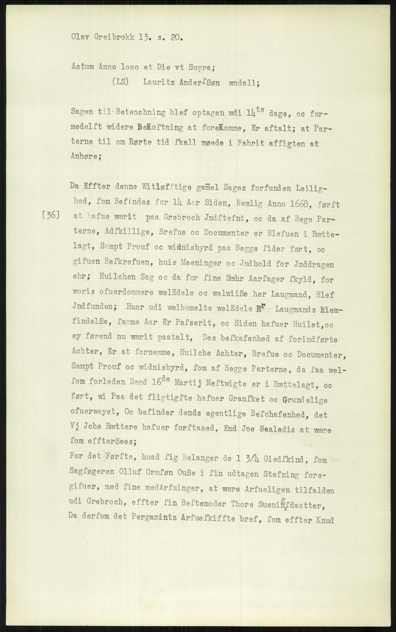 Samlinger til kildeutgivelse, Diplomavskriftsamlingen, AV/RA-EA-4053/H/Ha, p. 1535