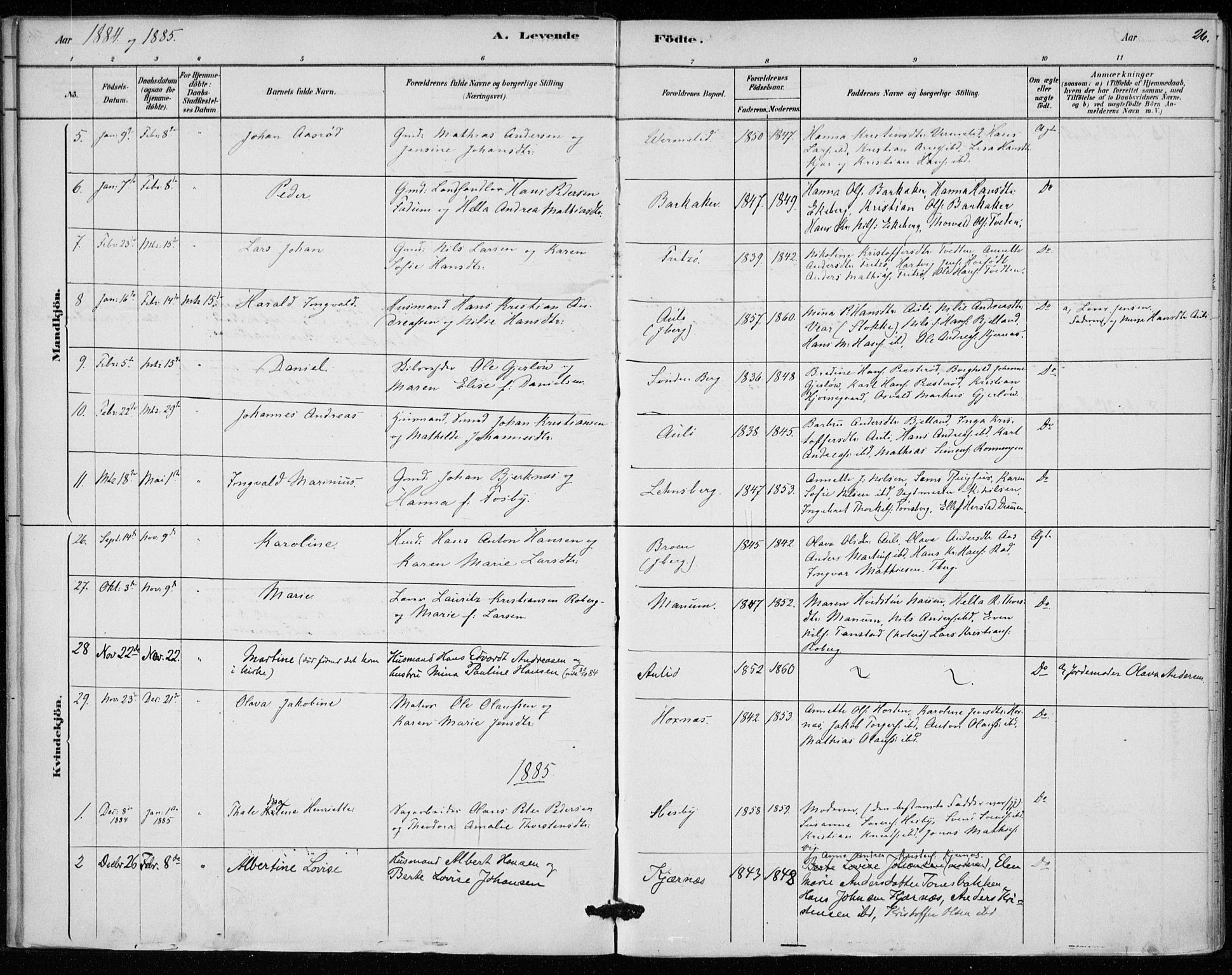 Sem kirkebøker, AV/SAKO-A-5/F/Fa/L0010: Parish register (official) no. I 10, 1878-1887, p. 26