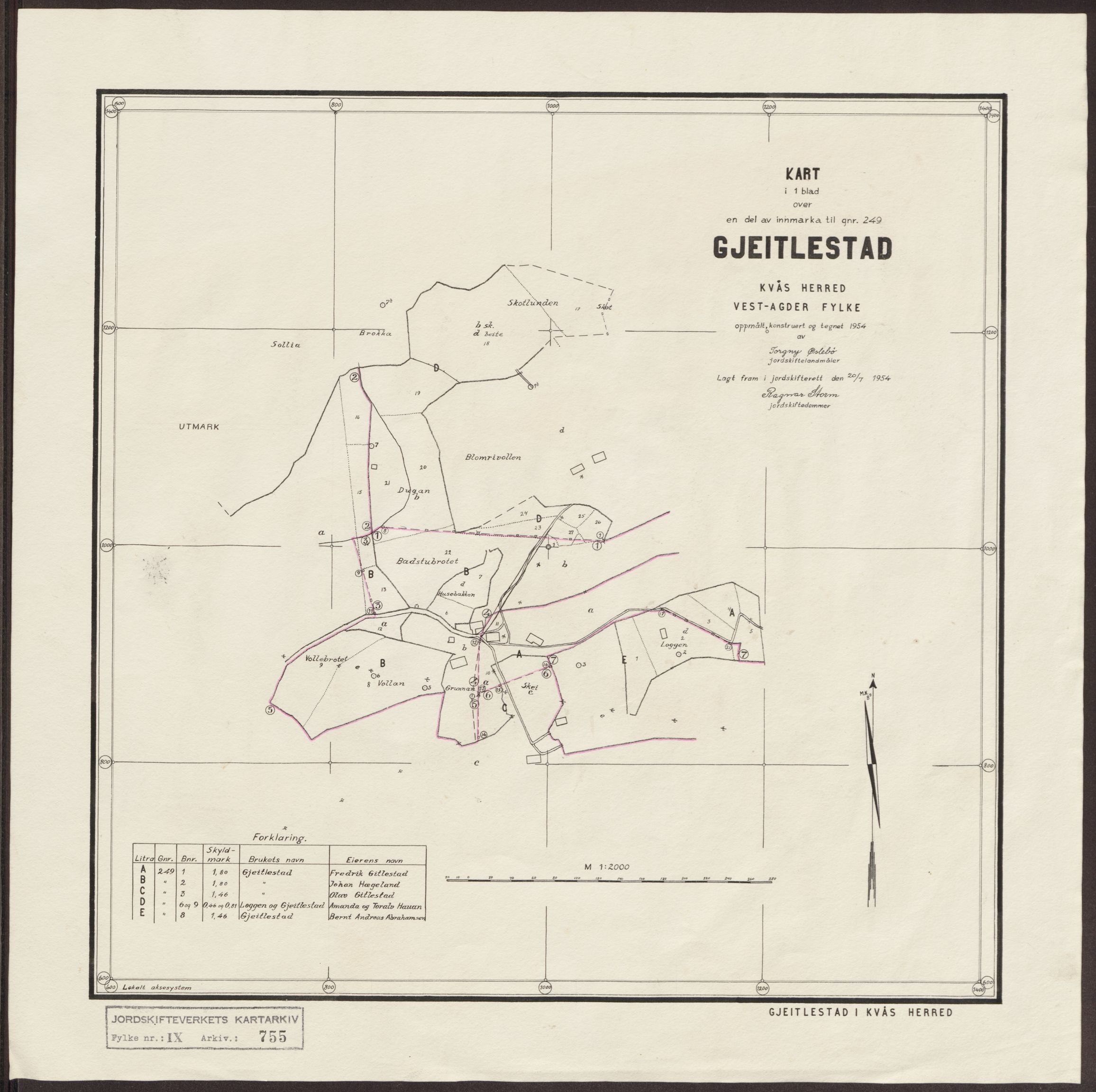 Jordskifteverkets kartarkiv, RA/S-3929/T, 1859-1988, p. 944