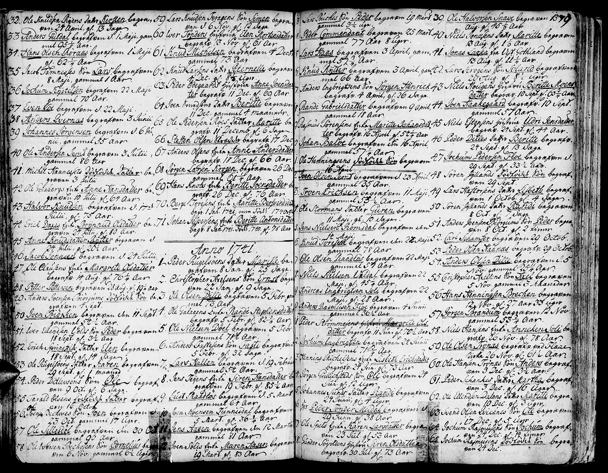 Ministerialprotokoller, klokkerbøker og fødselsregistre - Sør-Trøndelag, SAT/A-1456/681/L0925: Parish register (official) no. 681A03, 1727-1766, p. 79