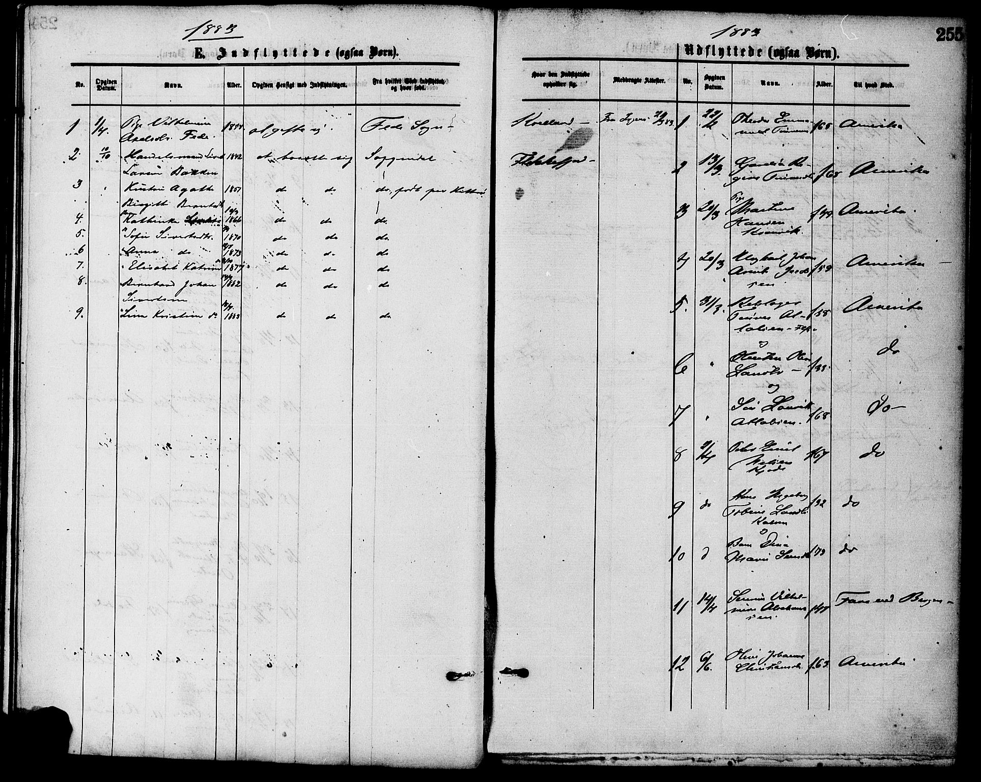 Flekkefjord sokneprestkontor, SAK/1111-0012/F/Fa/Fac/L0007: Parish register (official) no. A 7, 1875-1885, p. 255