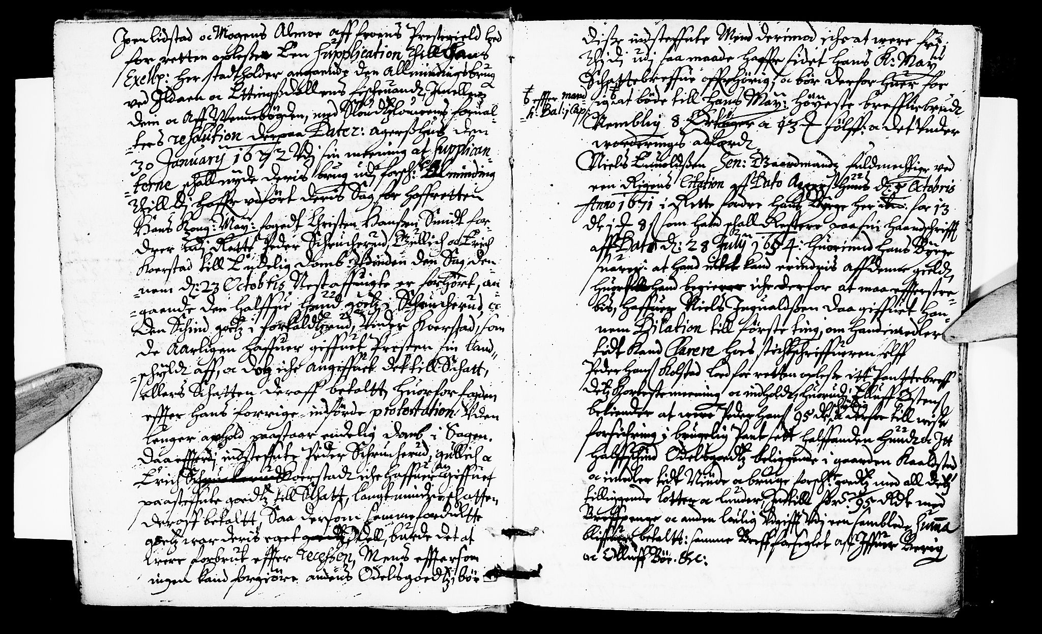 Sorenskriverier i Gudbrandsdalen, SAH/TING-036/G/Gb/Gbb/L0009: Tingbok - Sør-Gudbrandsdal, 1672, p. 2b-3a