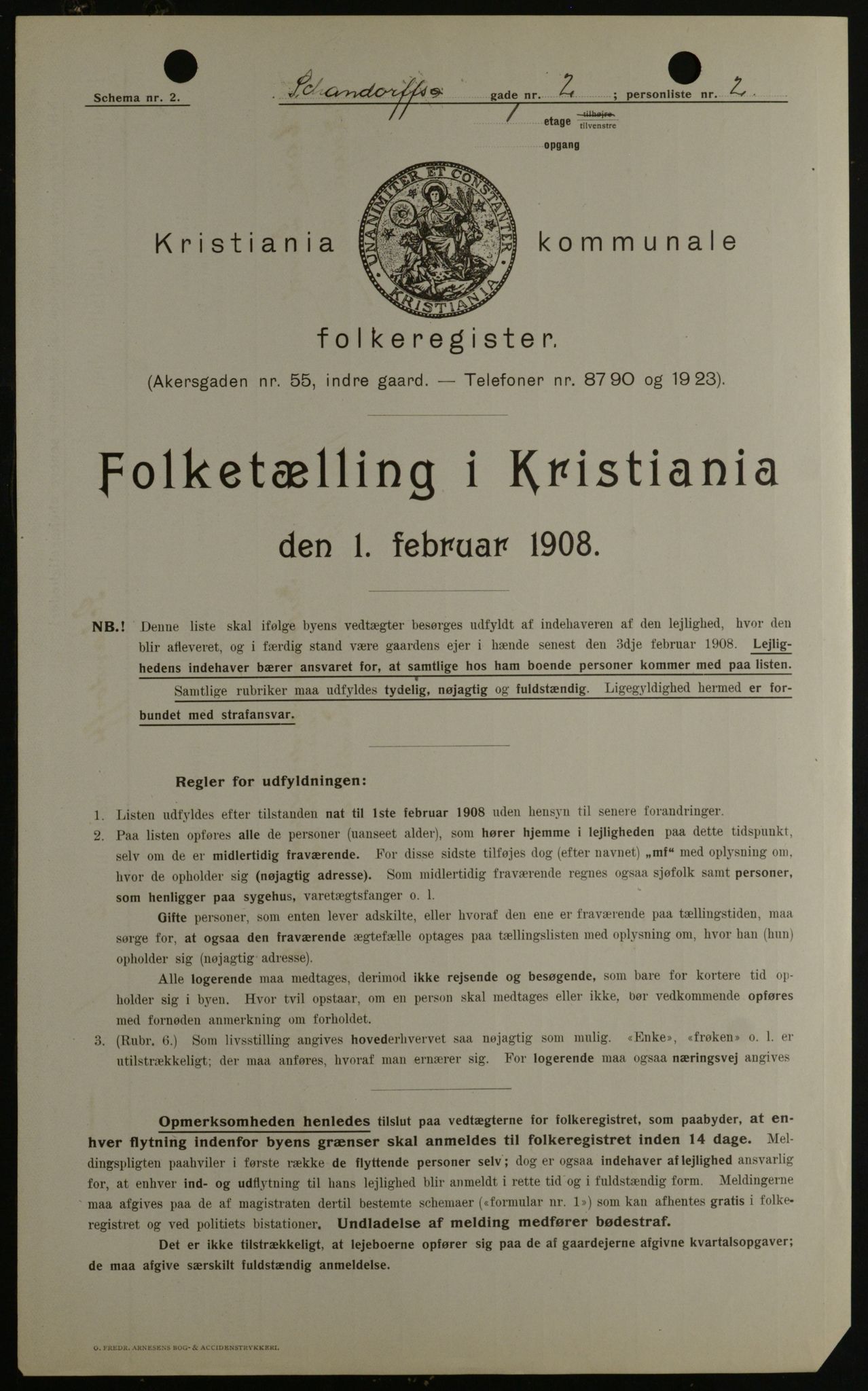 OBA, Municipal Census 1908 for Kristiania, 1908, p. 80631