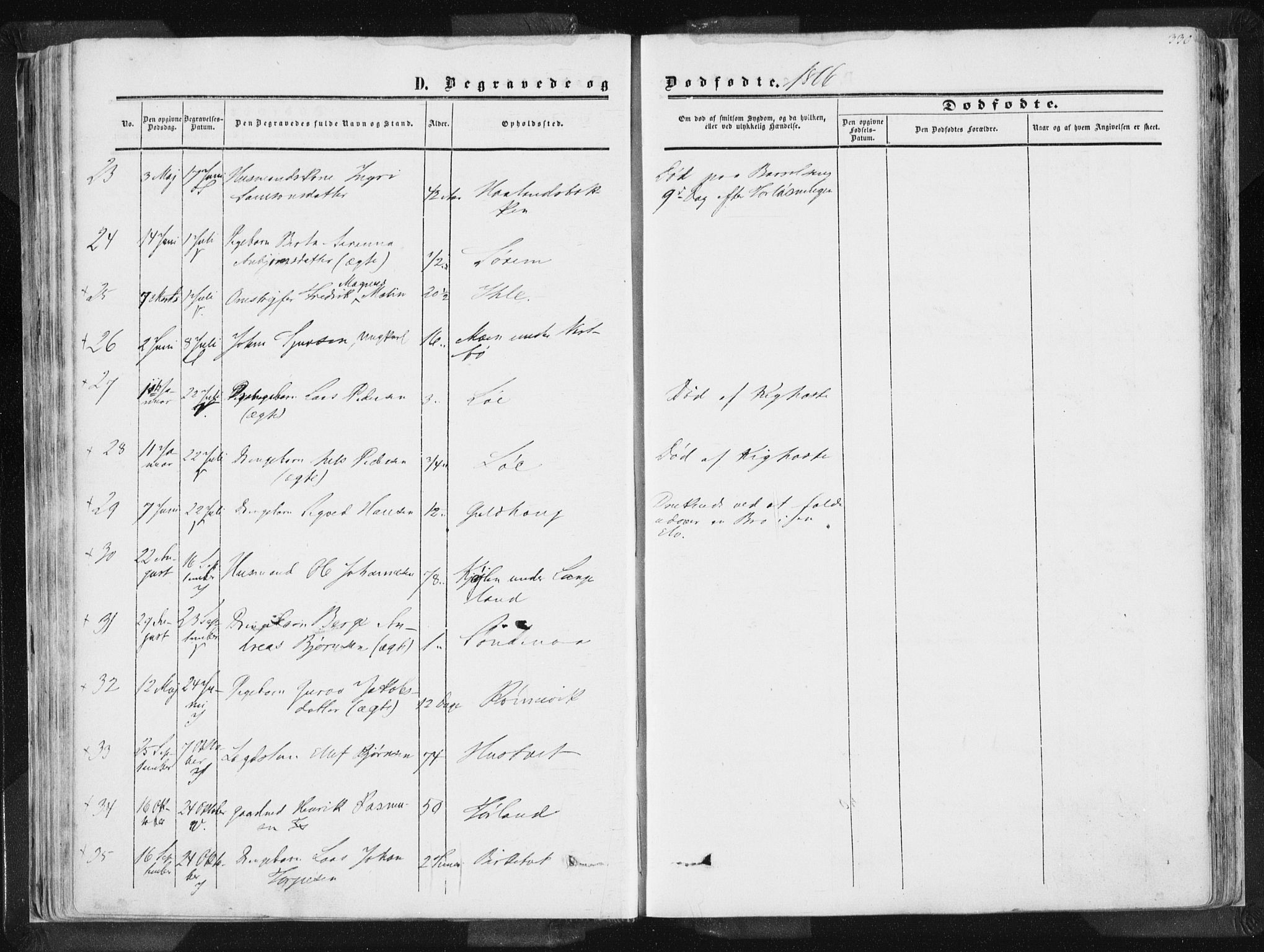 Vikedal sokneprestkontor, AV/SAST-A-101840/01/IV: Parish register (official) no. A 6.2, 1851-1867, p. 330