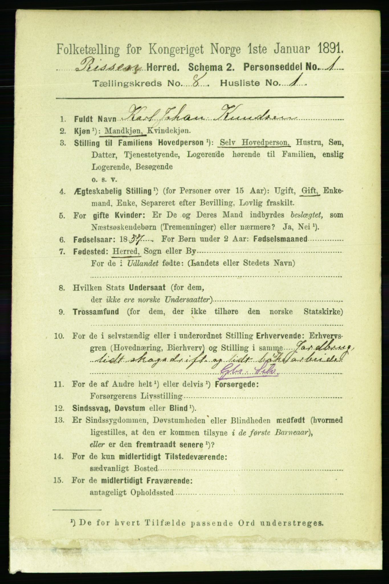 RA, 1891 census for 1624 Rissa, 1891, p. 4638