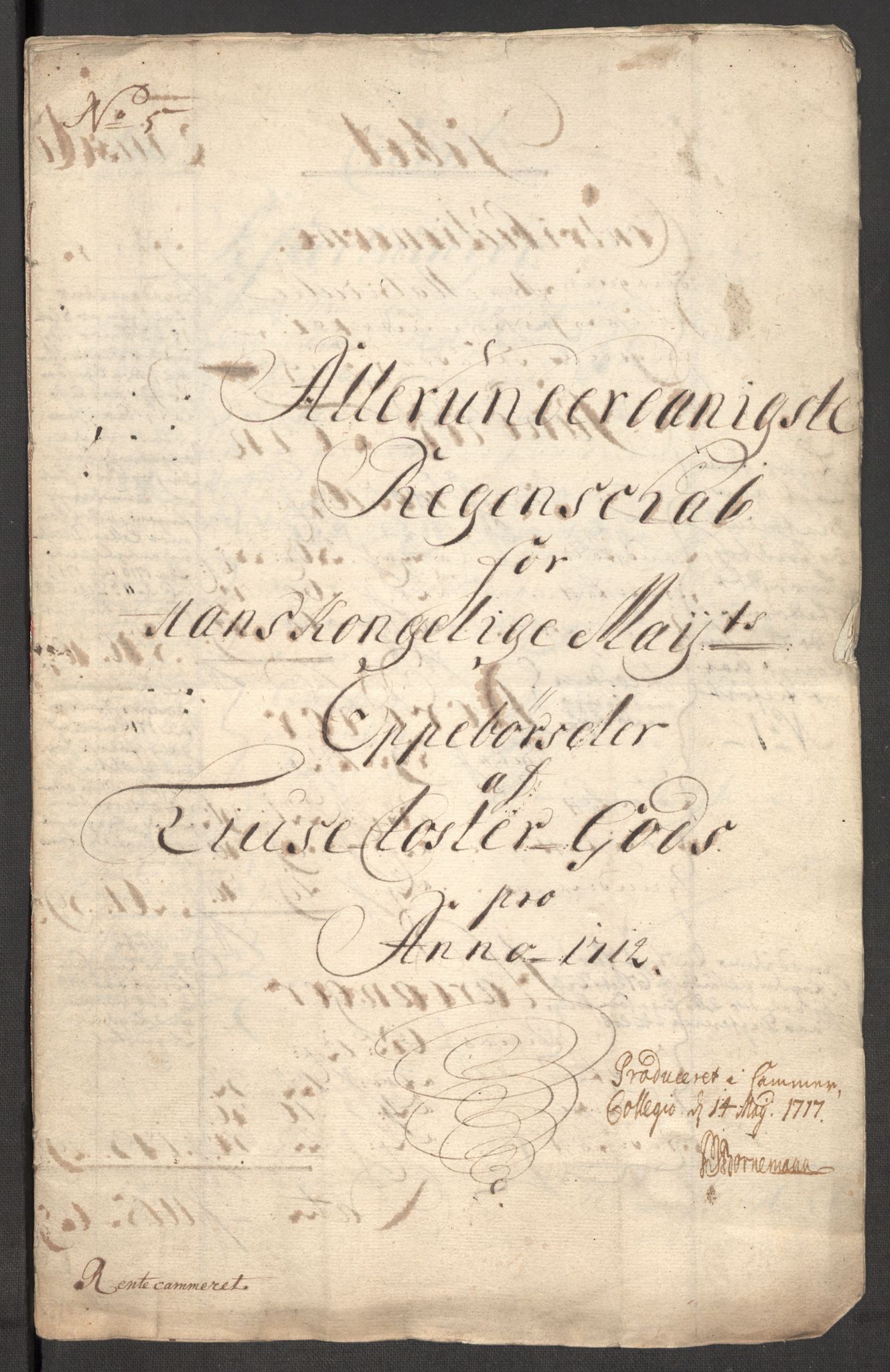 Rentekammeret inntil 1814, Reviderte regnskaper, Fogderegnskap, RA/EA-4092/R50/L3160: Fogderegnskap Lyse kloster, 1710-1719, p. 277