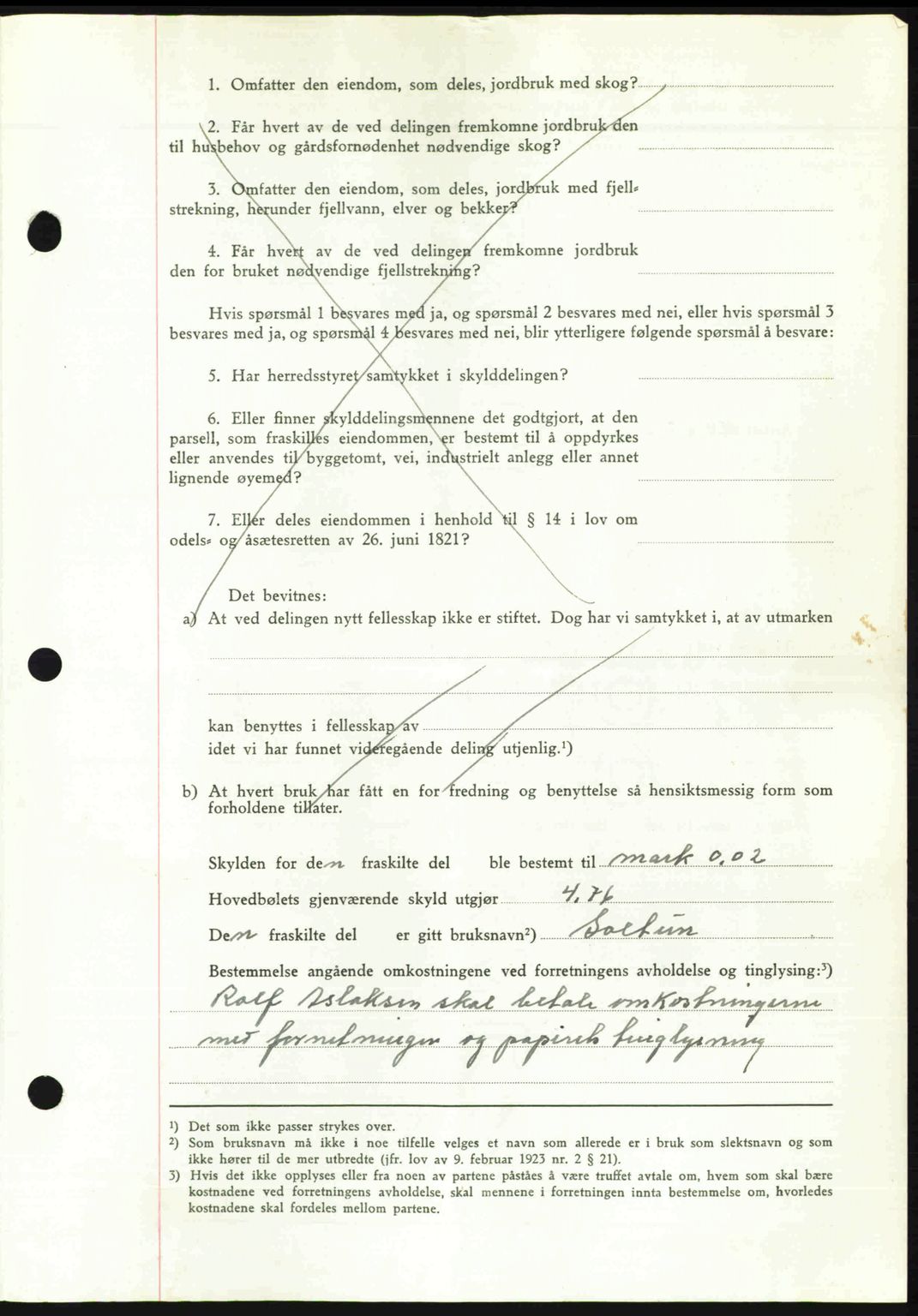 Romsdal sorenskriveri, SAT/A-4149/1/2/2C: Mortgage book no. A24, 1947-1947, Diary no: : 3071/1947