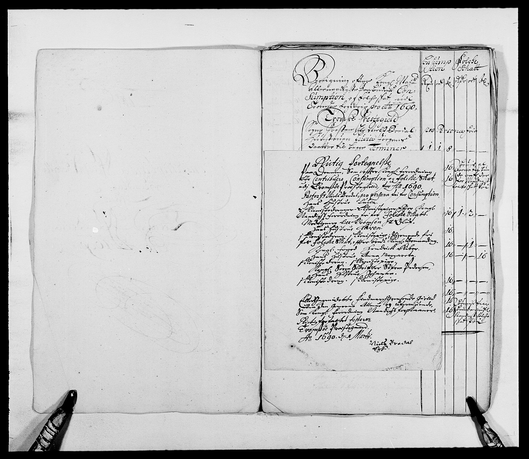 Rentekammeret inntil 1814, Reviderte regnskaper, Fogderegnskap, RA/EA-4092/R68/L4751: Fogderegnskap Senja og Troms, 1690-1693, p. 46