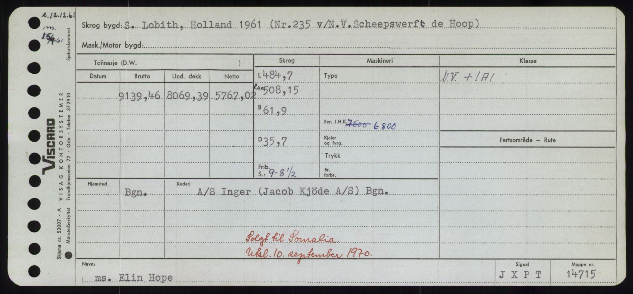 Sjøfartsdirektoratet med forløpere, Skipsmålingen, RA/S-1627/H/Hd/L0009: Fartøy, E, p. 307