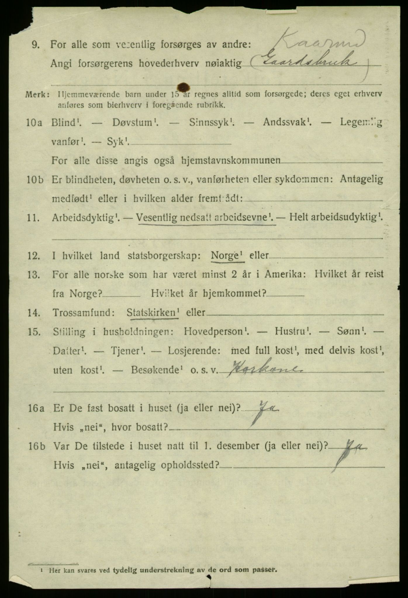 SAB, 1920 census for Manger, 1920, p. 8789