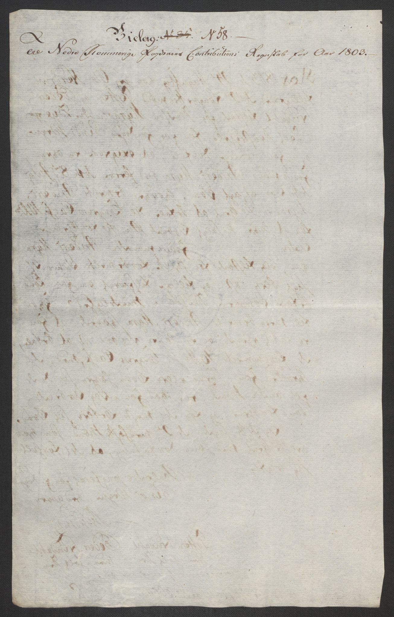 Rentekammeret inntil 1814, Reviderte regnskaper, Fogderegnskap, AV/RA-EA-4092/R11/L0679: Fogderegnskap Nedre Romerike, 1803, p. 180