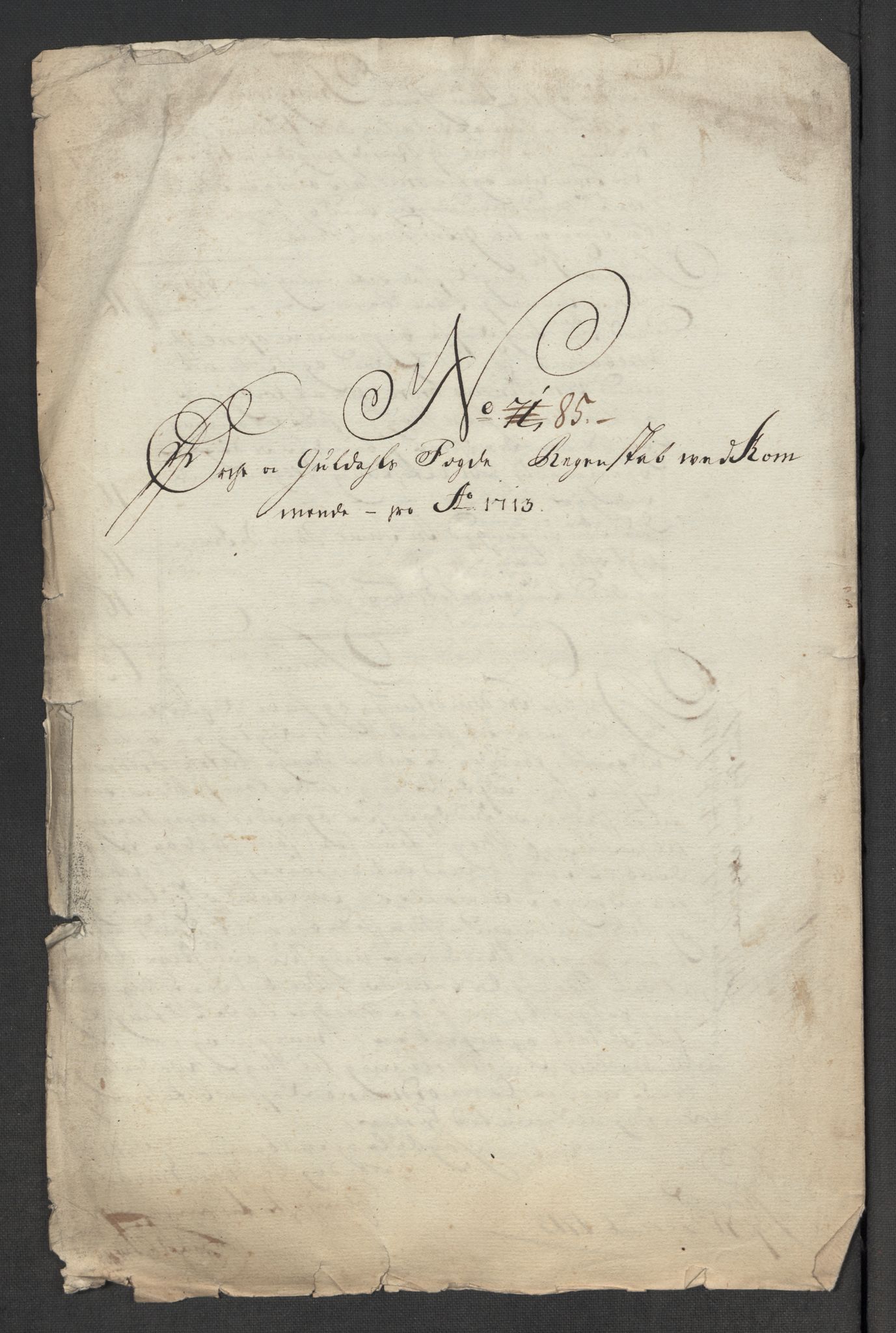 Rentekammeret inntil 1814, Reviderte regnskaper, Fogderegnskap, AV/RA-EA-4092/R60/L3964: Fogderegnskap Orkdal og Gauldal, 1713, p. 579