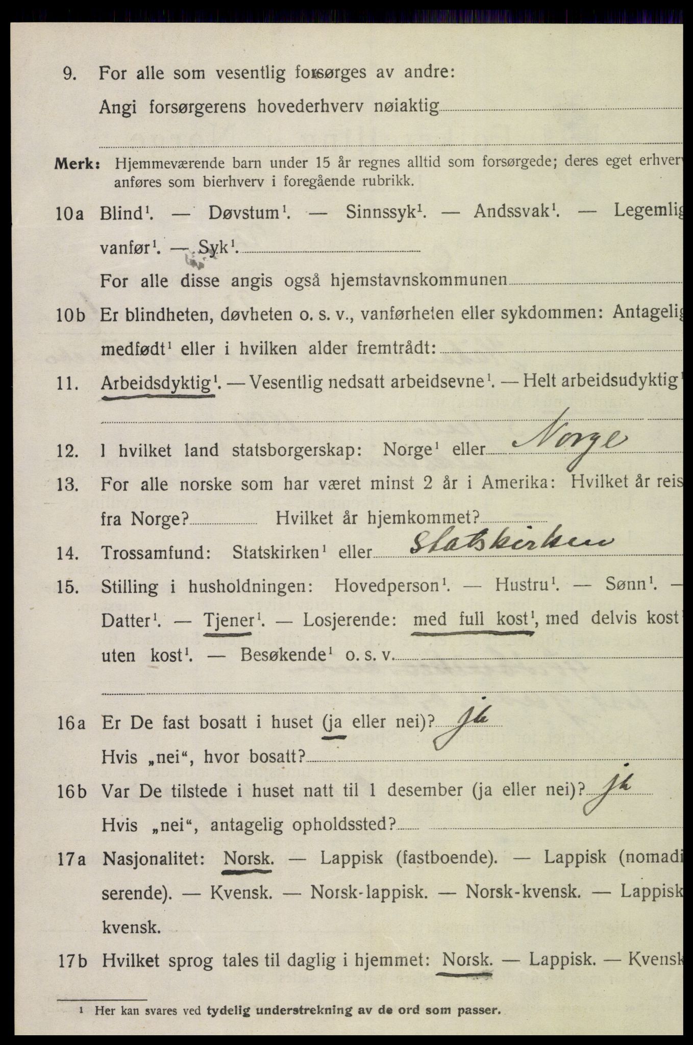 SAT, 1920 census for Skogn, 1920, p. 4778