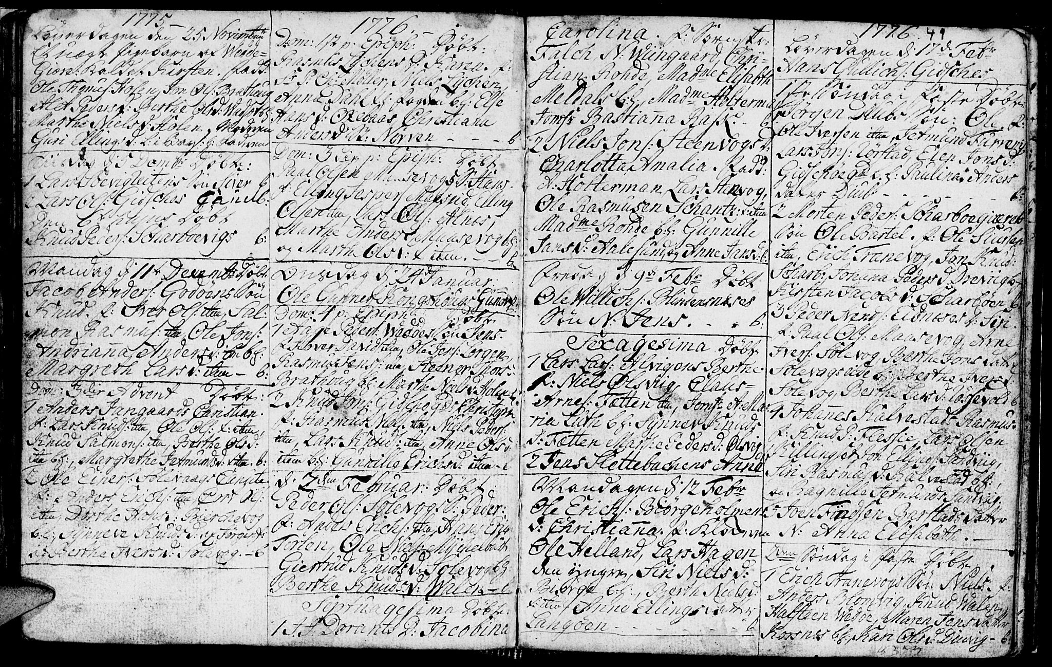 Ministerialprotokoller, klokkerbøker og fødselsregistre - Møre og Romsdal, AV/SAT-A-1454/528/L0420: Parish register (copy) no. 528C01, 1764-1784, p. 49