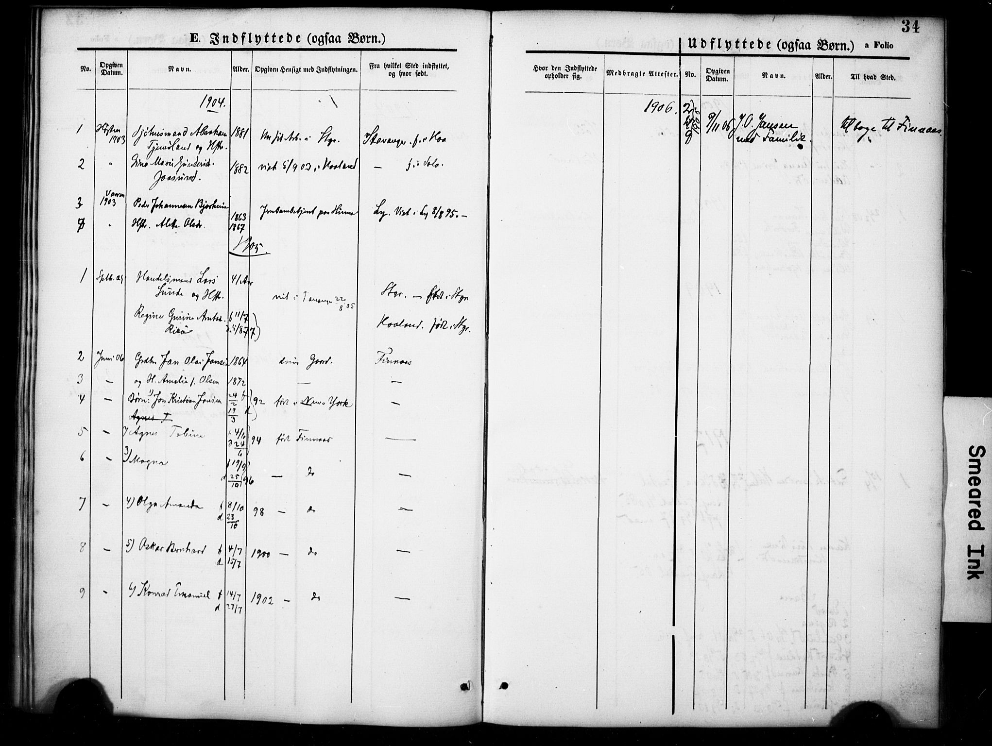 Hetland sokneprestkontor, SAST/A-101826/30/30BA/L0007: Parish register (official) no. A 7, 1870-1924, p. 34