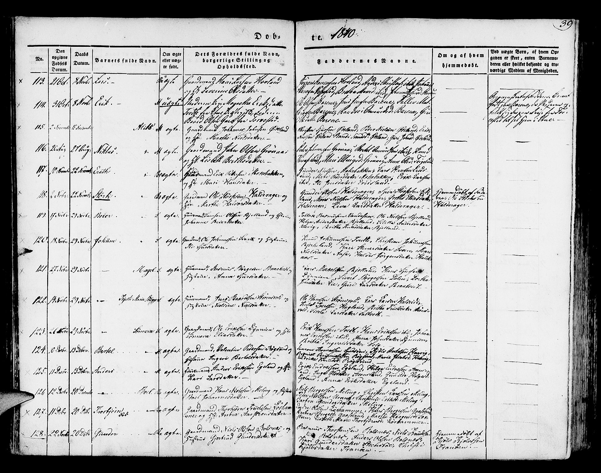 Finnås sokneprestembete, SAB/A-99925/H/Ha/Haa/Haaa/L0006: Parish register (official) no. A 6, 1836-1850, p. 39