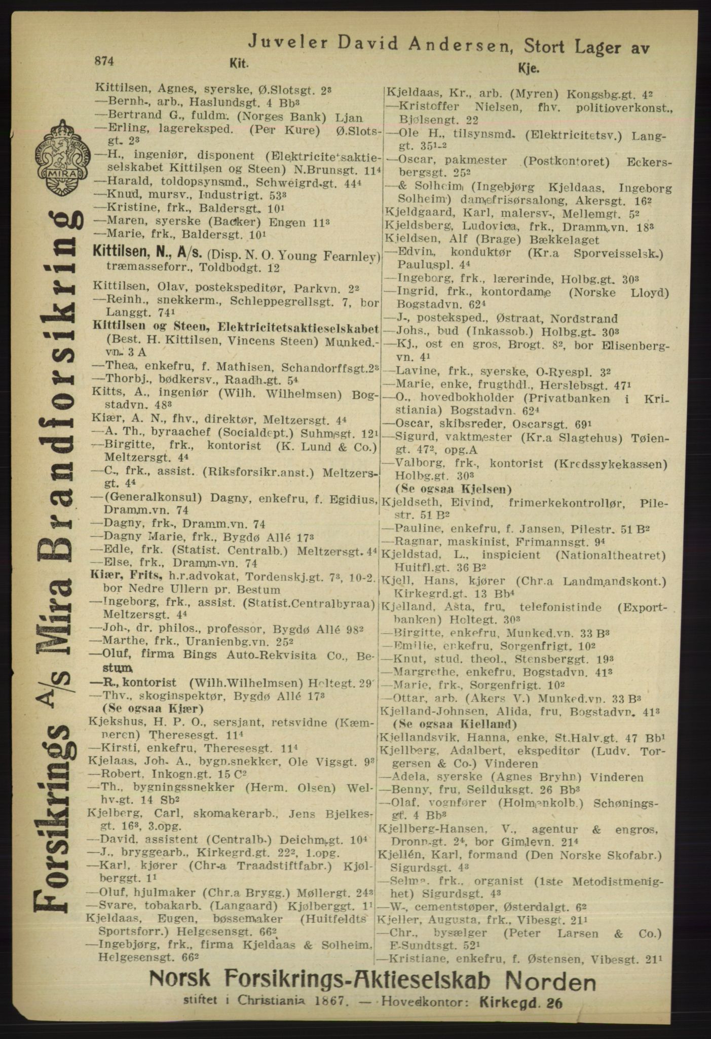 Kristiania/Oslo adressebok, PUBL/-, 1918, p. 899
