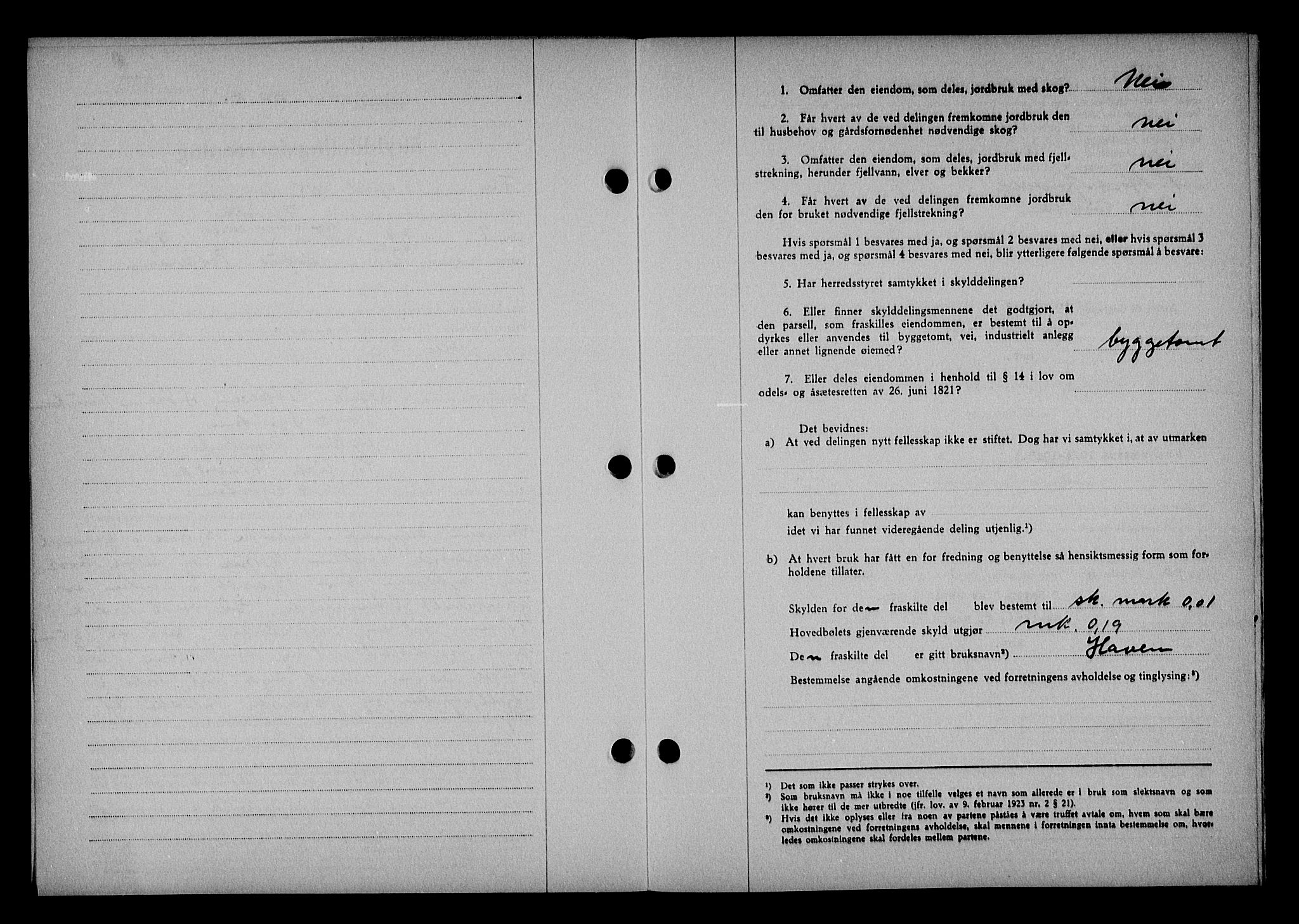 Vestre Nedenes/Sand sorenskriveri, SAK/1221-0010/G/Gb/Gba/L0053: Mortgage book no. A 6, 1944-1945, Diary no: : 253/1945