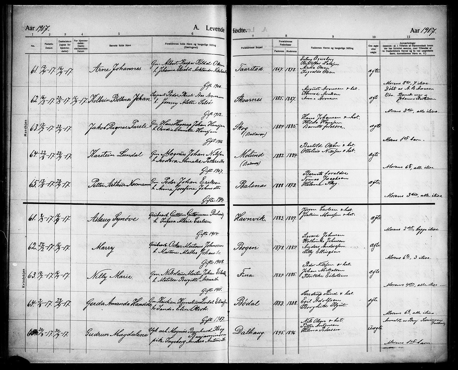 Ministerialprotokoller, klokkerbøker og fødselsregistre - Nordland, AV/SAT-A-1459/863/L0916: Parish register (copy) no. 863C06, 1907-1921