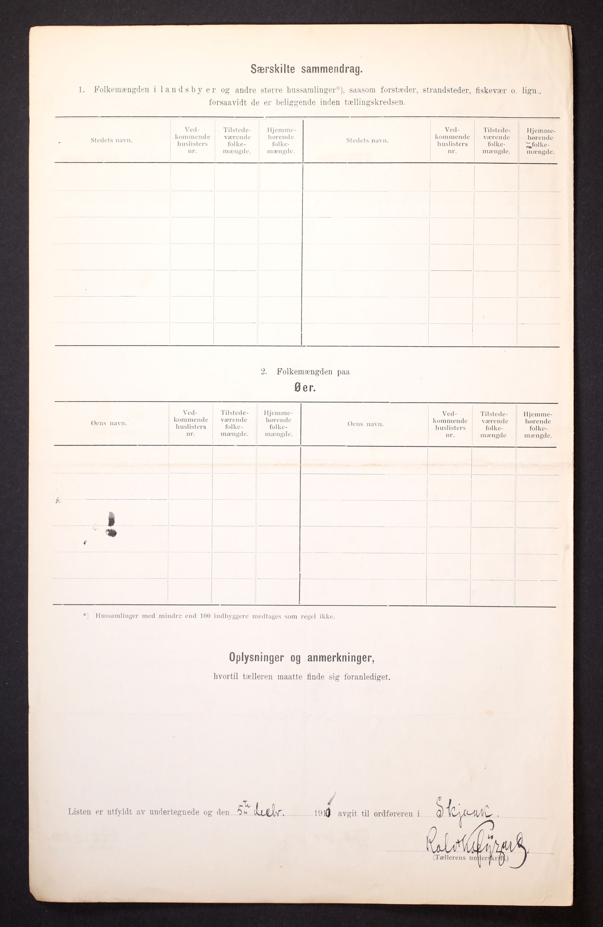 RA, 1910 census for Skjåk, 1910, p. 9