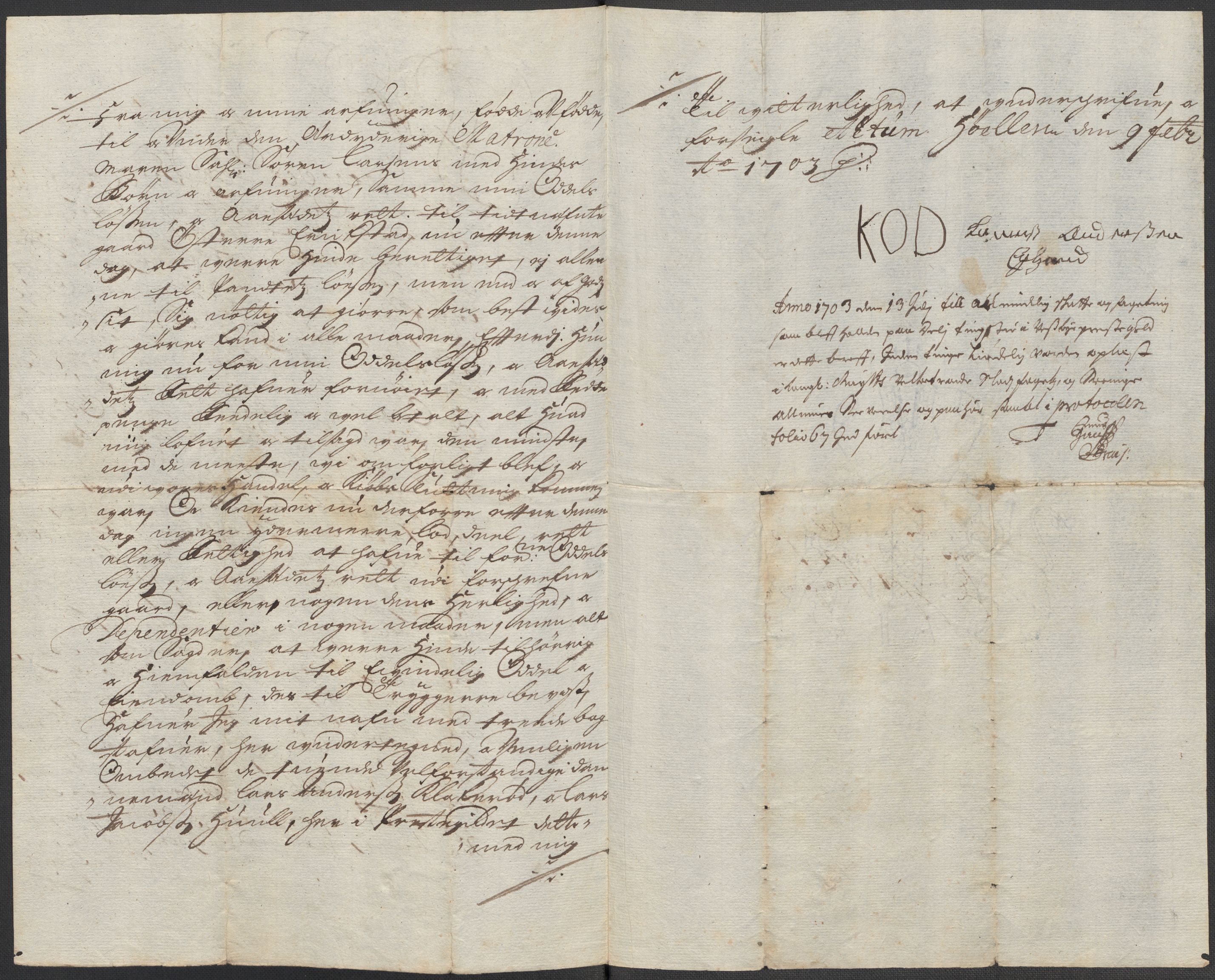 Riksarkivets diplomsamling, AV/RA-EA-5965/F15/L0001: Prestearkiv - Østfold, 1571-1795, p. 223