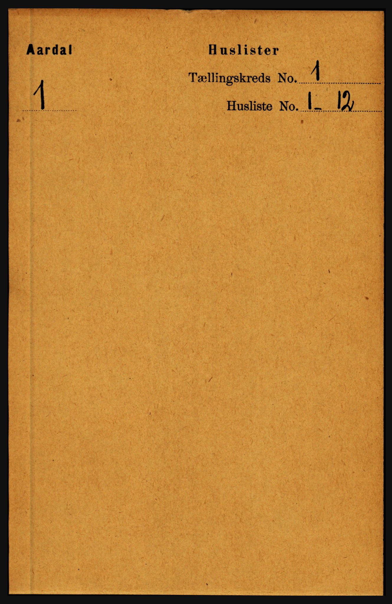 RA, 1891 census for 1424 Årdal, 1891, p. 20