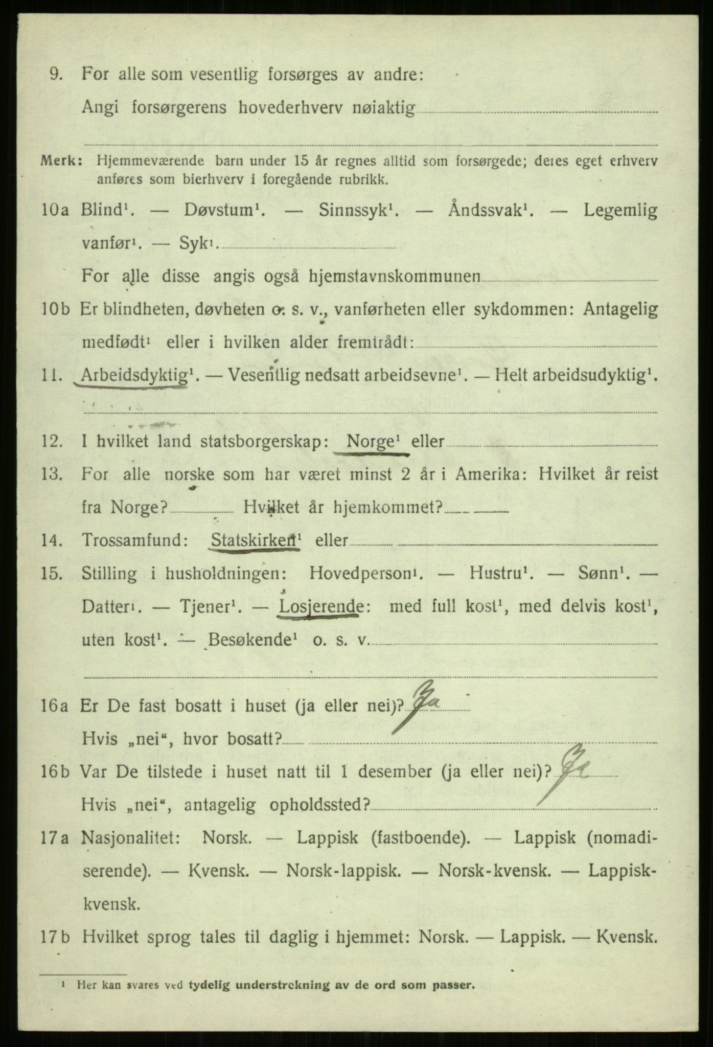SATØ, 1920 census for Trondenes, 1920, p. 16383