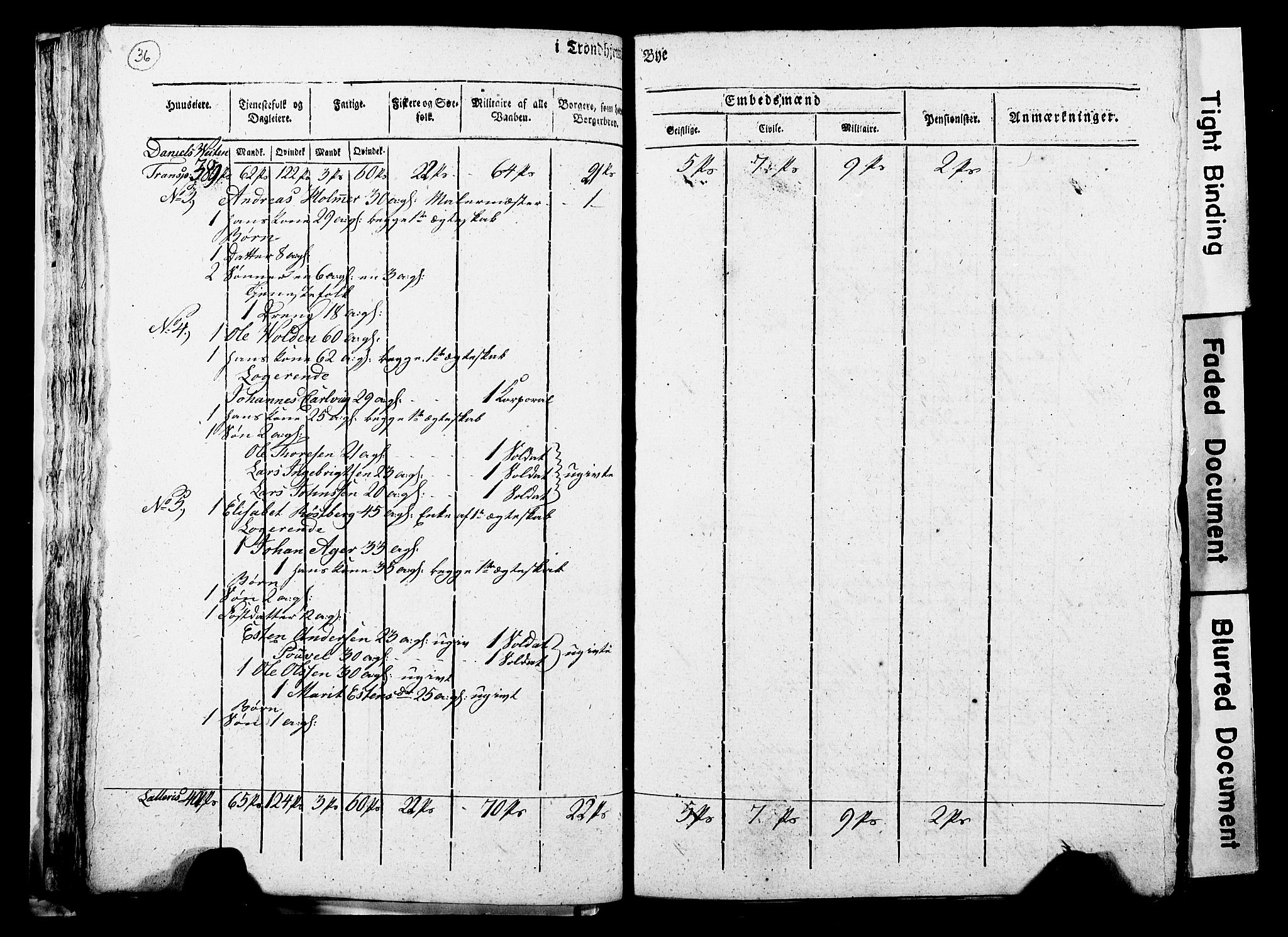 RA, Census 1815 for Trondheim, 1815, p. 35