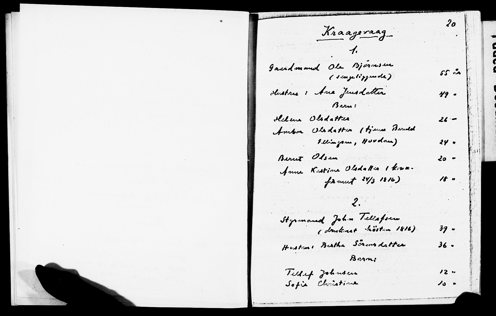 AAKS, Census 1815 for Dypvåg/Dypvåg (transcript), 1815, p. 20