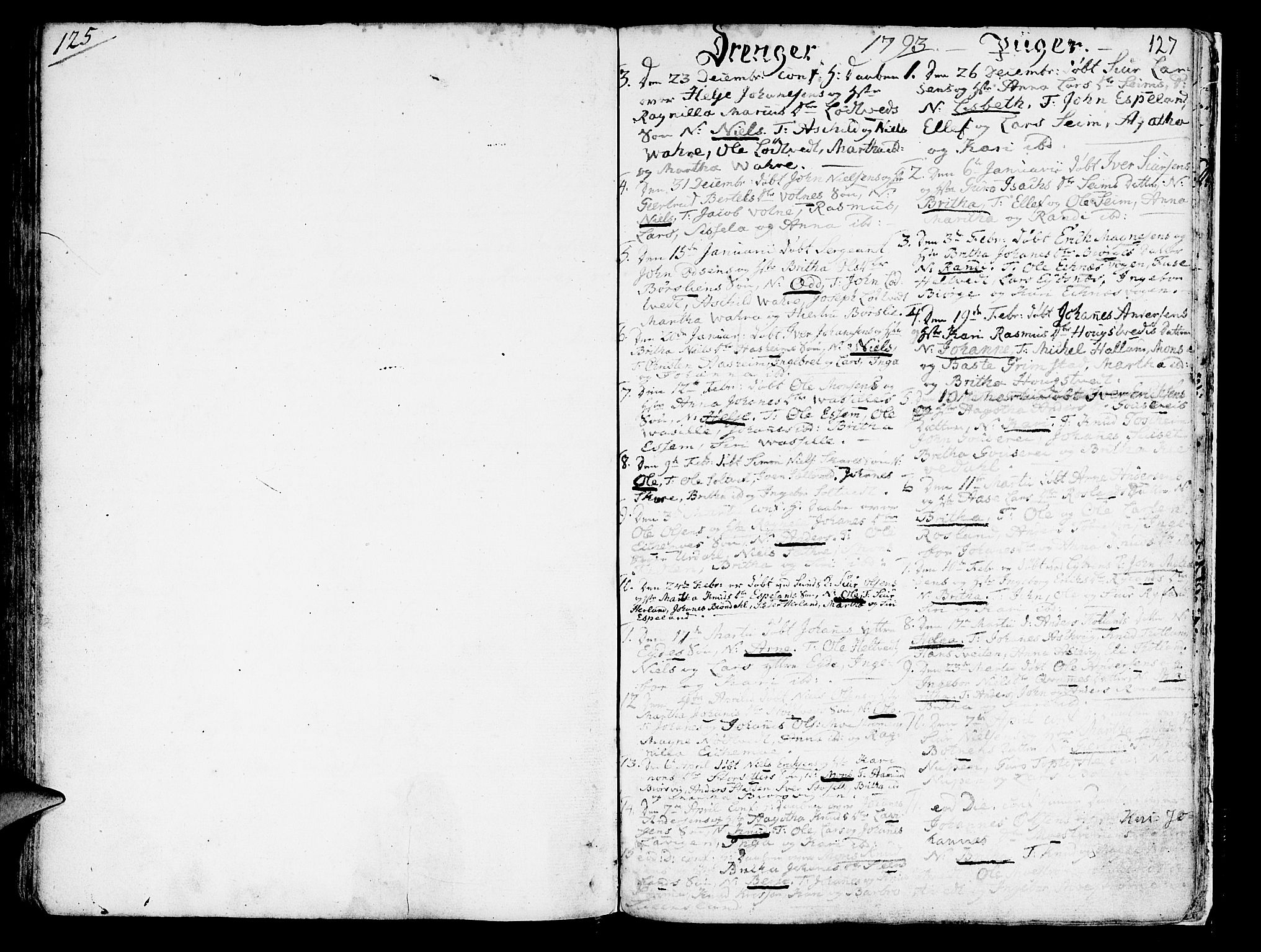 Hosanger sokneprestembete, AV/SAB-A-75801/H/Haa: Parish register (official) no. A 2 /1, 1766-1793, p. 127