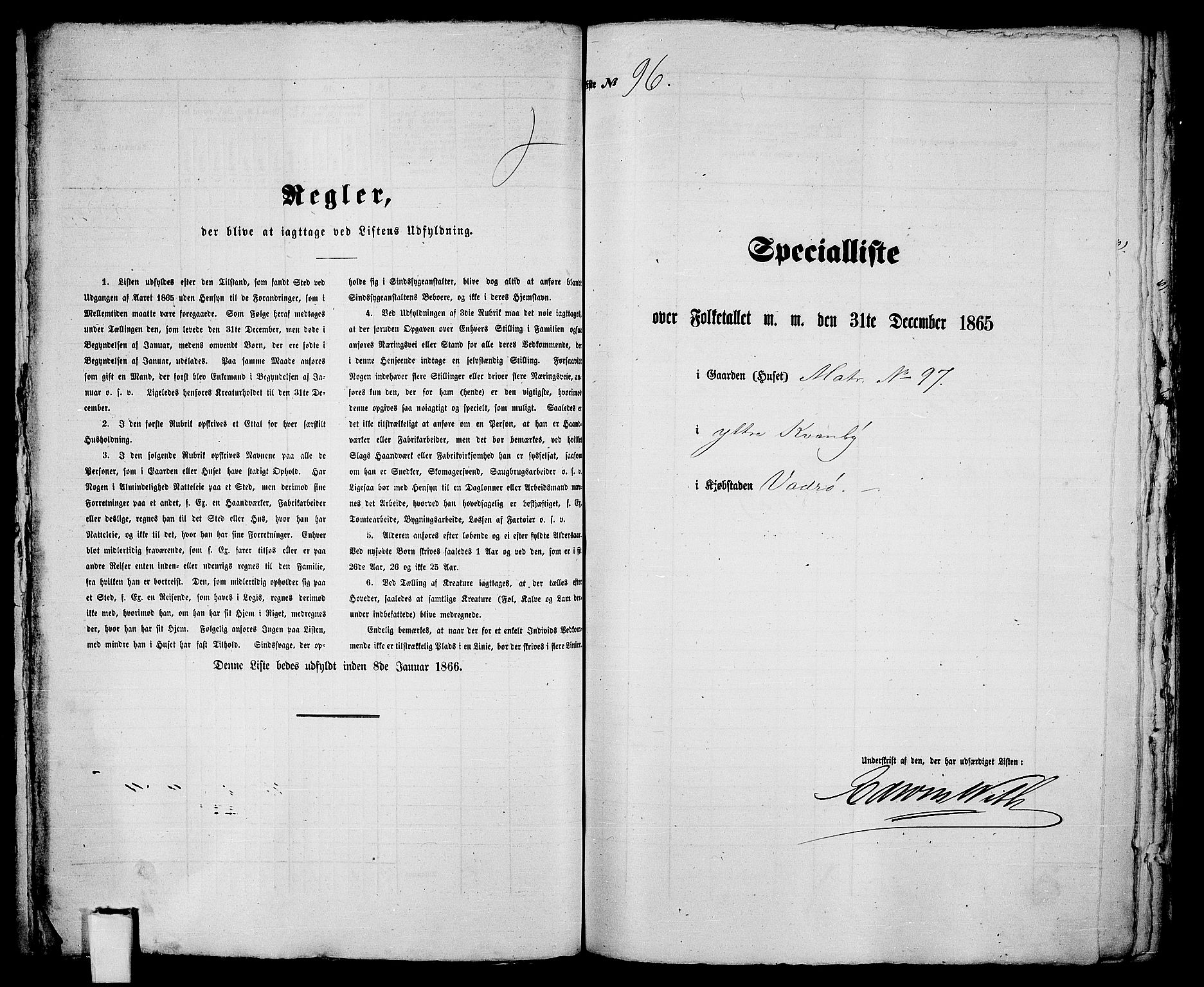 RA, 1865 census for Vadsø/Vadsø, 1865, p. 198