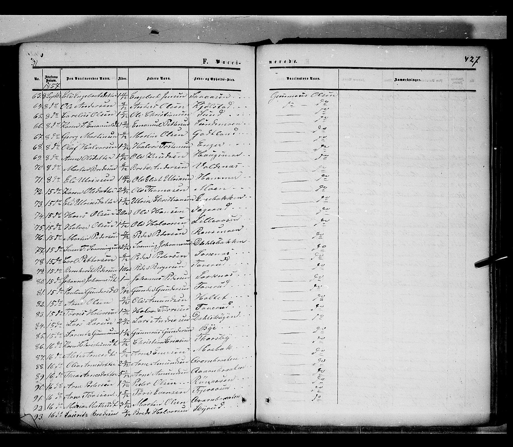 Grue prestekontor, SAH/PREST-036/H/Ha/Haa/L0009: Parish register (official) no. 9, 1859-1863, p. 427