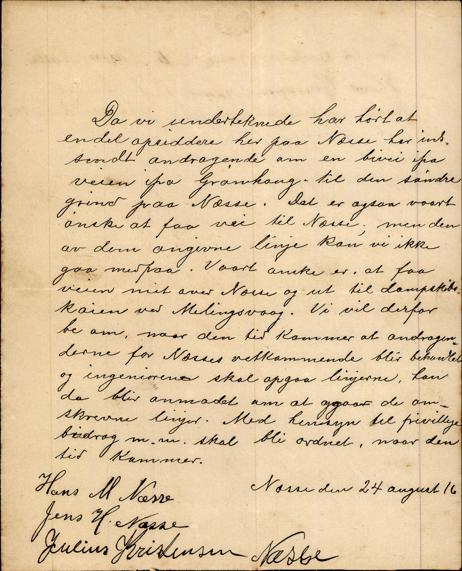 Finnaas kommune. Formannskapet, IKAH/1218a-021/D/Da/L0001/0013: Korrespondanse / saker / Kronologisk ordna korrespondanse , 1914-1916, p. 18