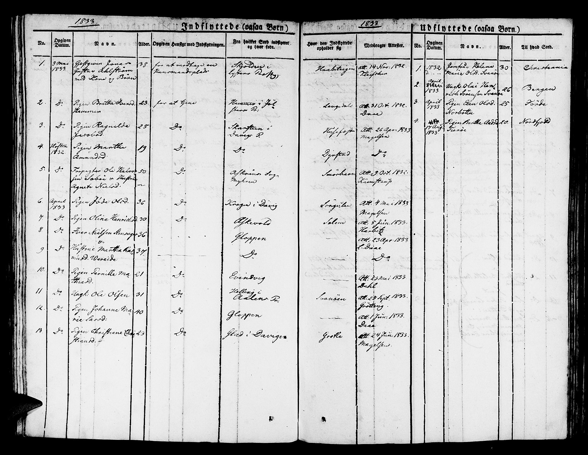 Kinn sokneprestembete, SAB/A-80801/H/Haa/Haaa/L0004/0002: Parish register (official) no. A 4II, 1822-1840, p. 10