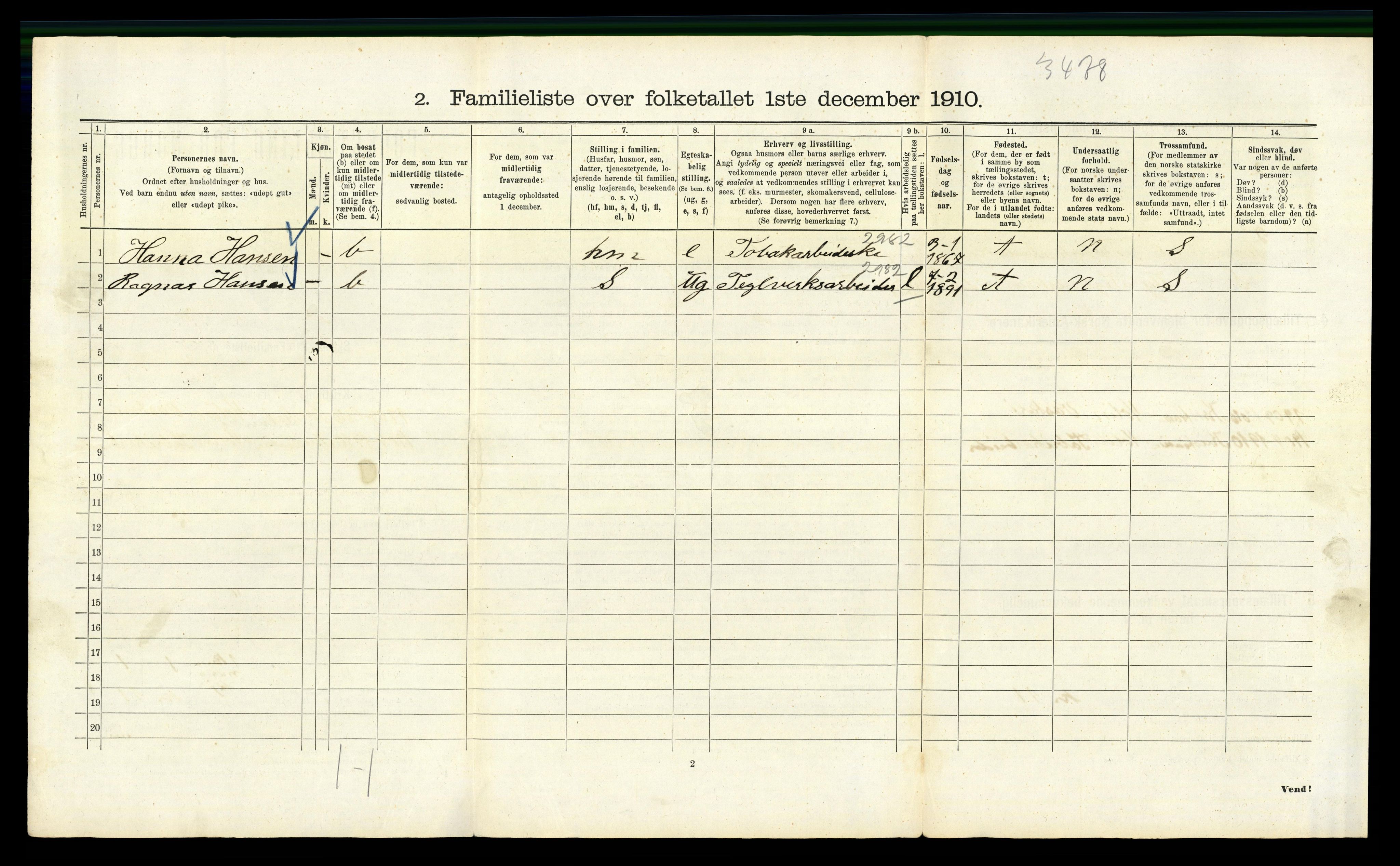 RA, 1910 census for Kristiania, 1910, p. 103210