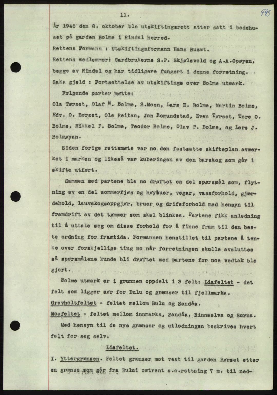 Nordmøre sorenskriveri, AV/SAT-A-4132/1/2/2Ca: Mortgage book no. A105, 1947-1947, Diary no: : 2029/1947