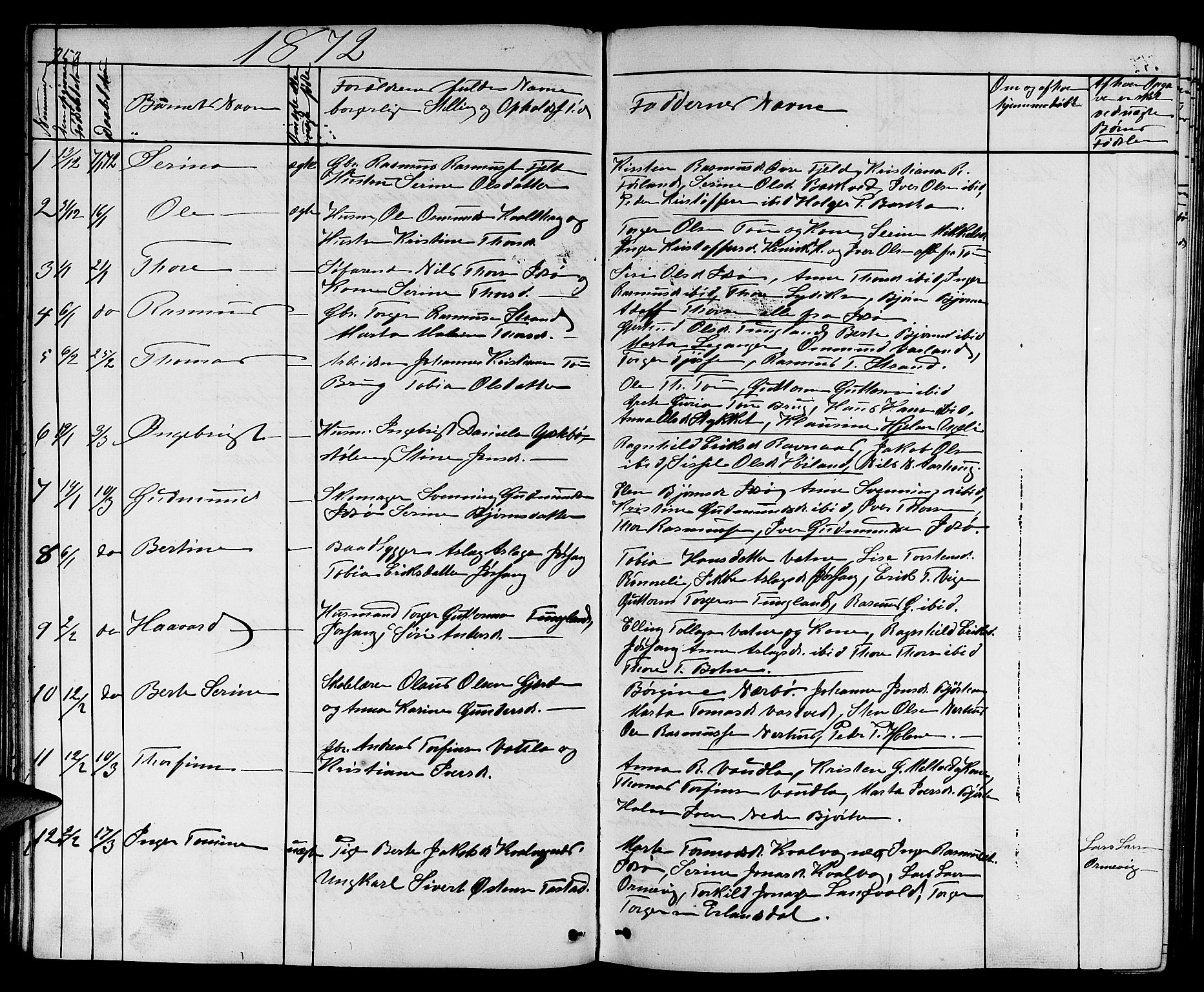 Strand sokneprestkontor, SAST/A-101828/H/Ha/Hab/L0003: Parish register (copy) no. B 3, 1855-1881, p. 252