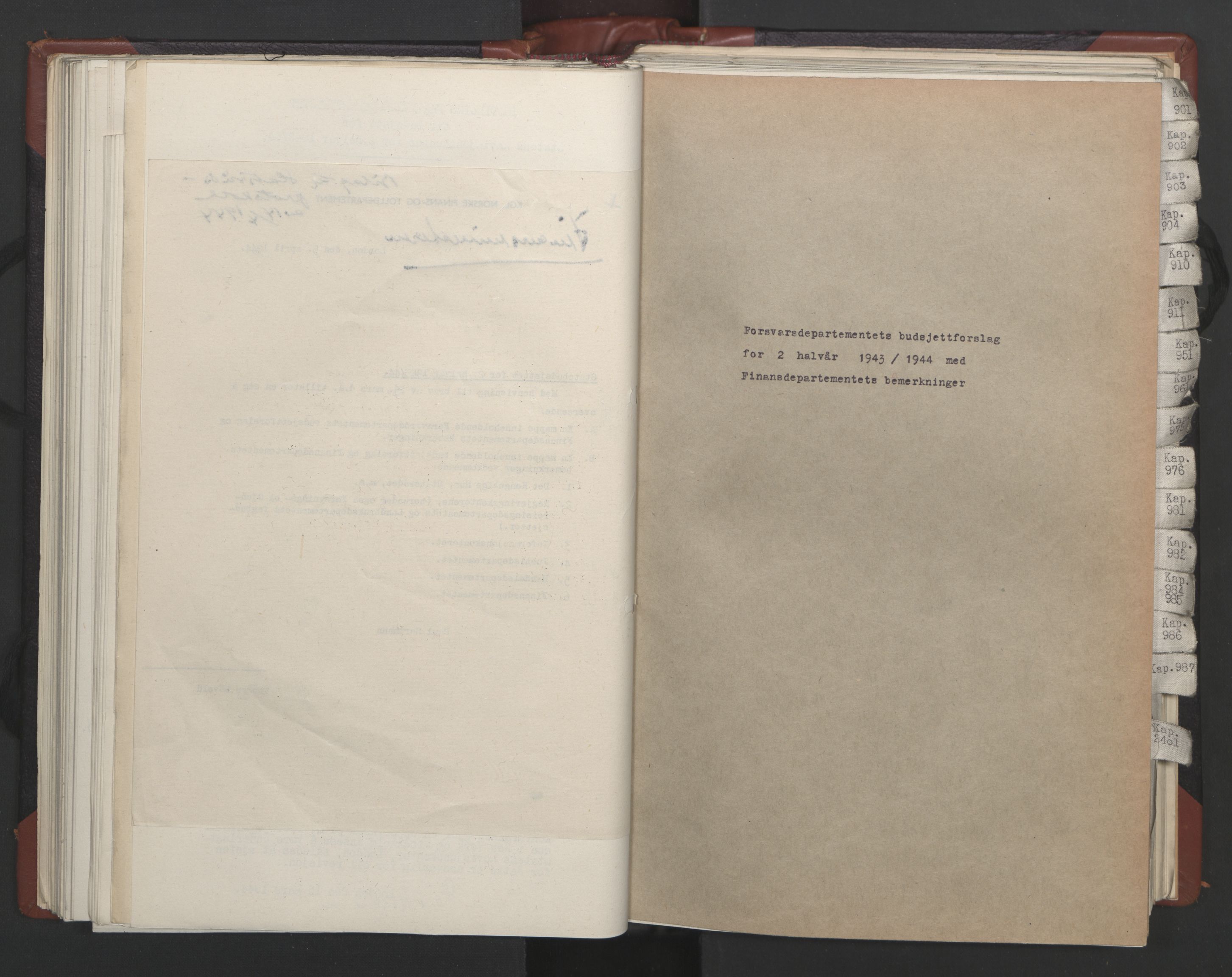 Statsrådssekretariatet, AV/RA-S-1001/A/Ac/L0124: Kgl. res. 14/1-30/6, 1944, p. 155