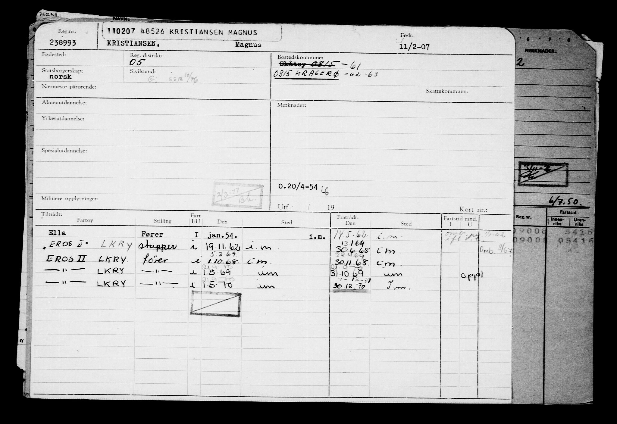 Direktoratet for sjømenn, AV/RA-S-3545/G/Gb/L0069: Hovedkort, 1907, p. 506