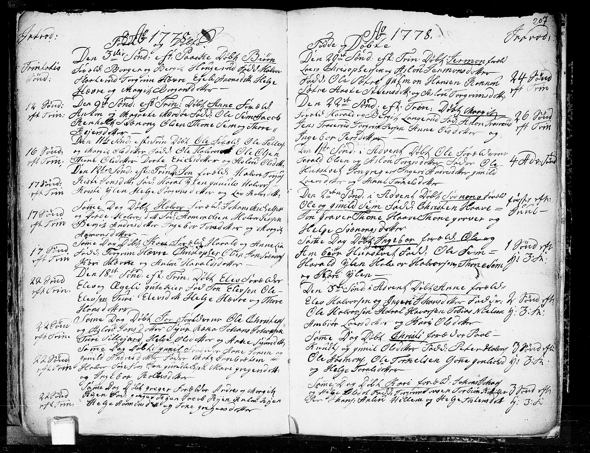 Heddal kirkebøker, SAKO/A-268/F/Fa/L0003: Parish register (official) no. I 3, 1723-1783, p. 207