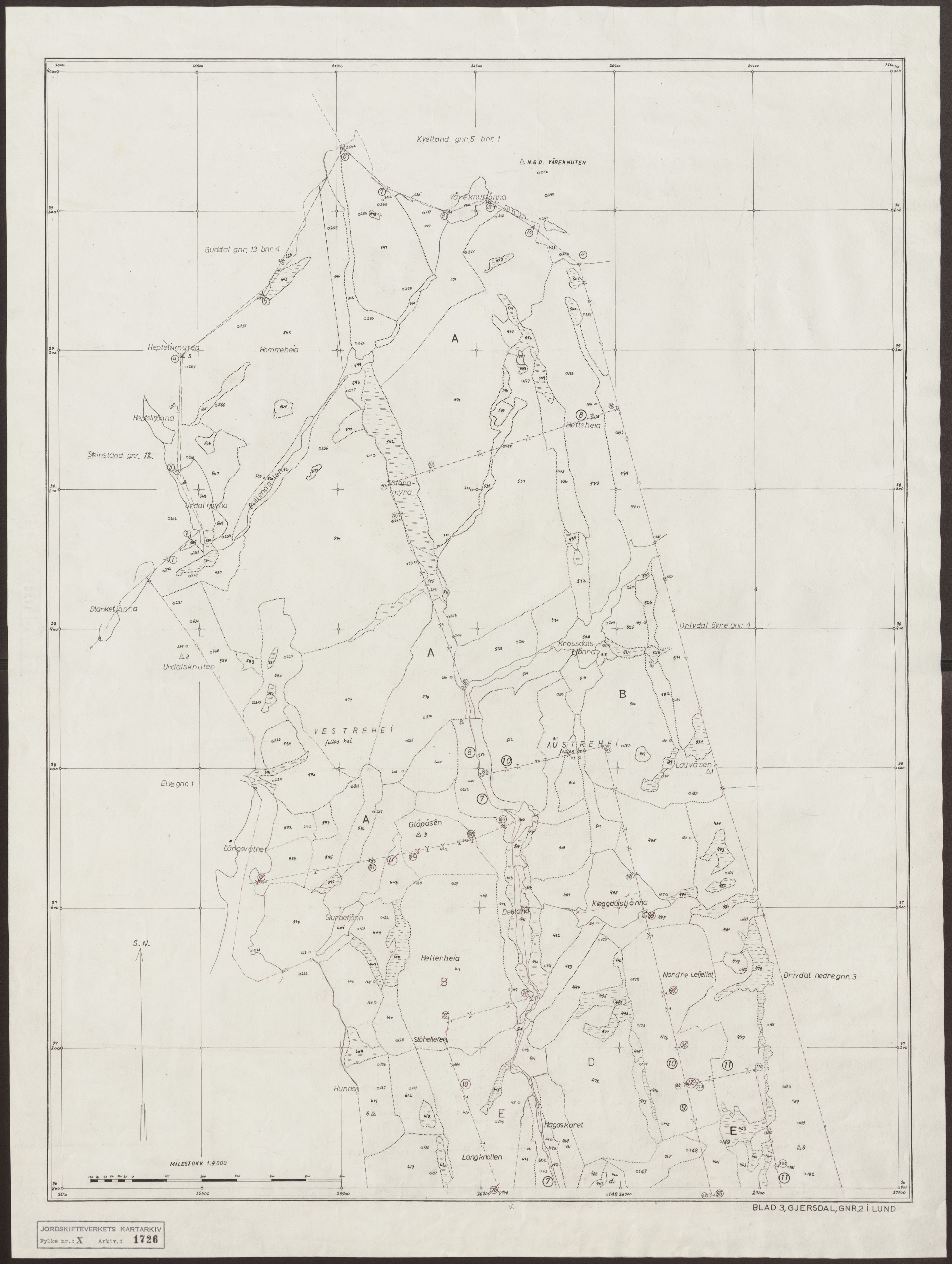 Jordskifteverkets kartarkiv, RA/S-3929/T, 1859-1988, p. 2130