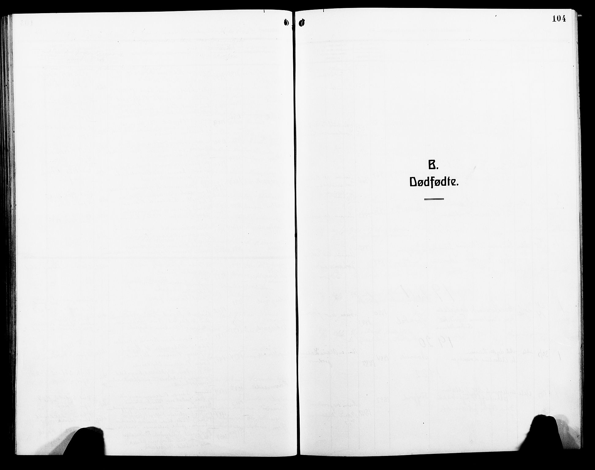 Ministerialprotokoller, klokkerbøker og fødselsregistre - Nordland, AV/SAT-A-1459/854/L0787: Parish register (copy) no. 854C03, 1913-1926, p. 104