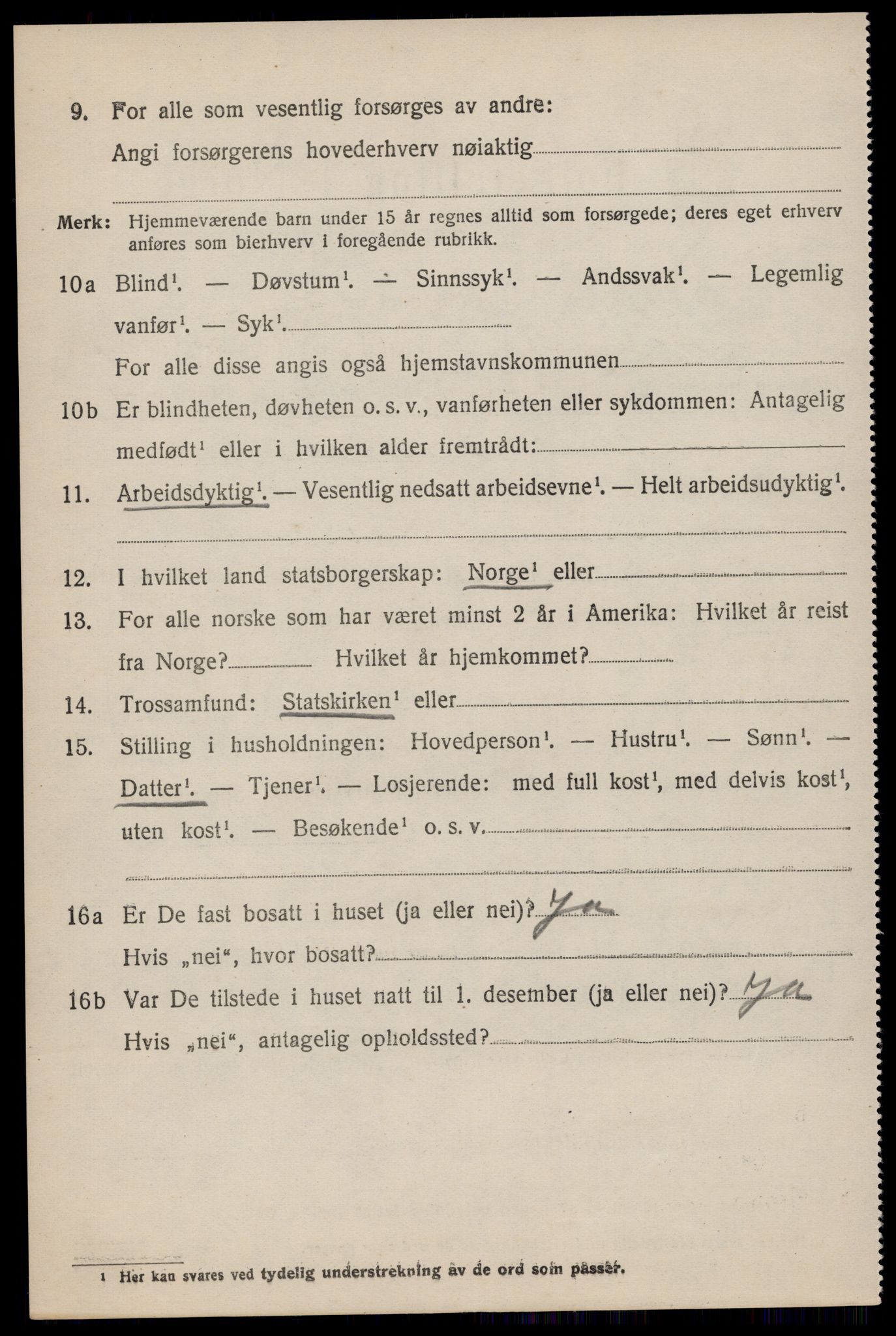 SAST, 1920 census for Håland, 1920, p. 10246