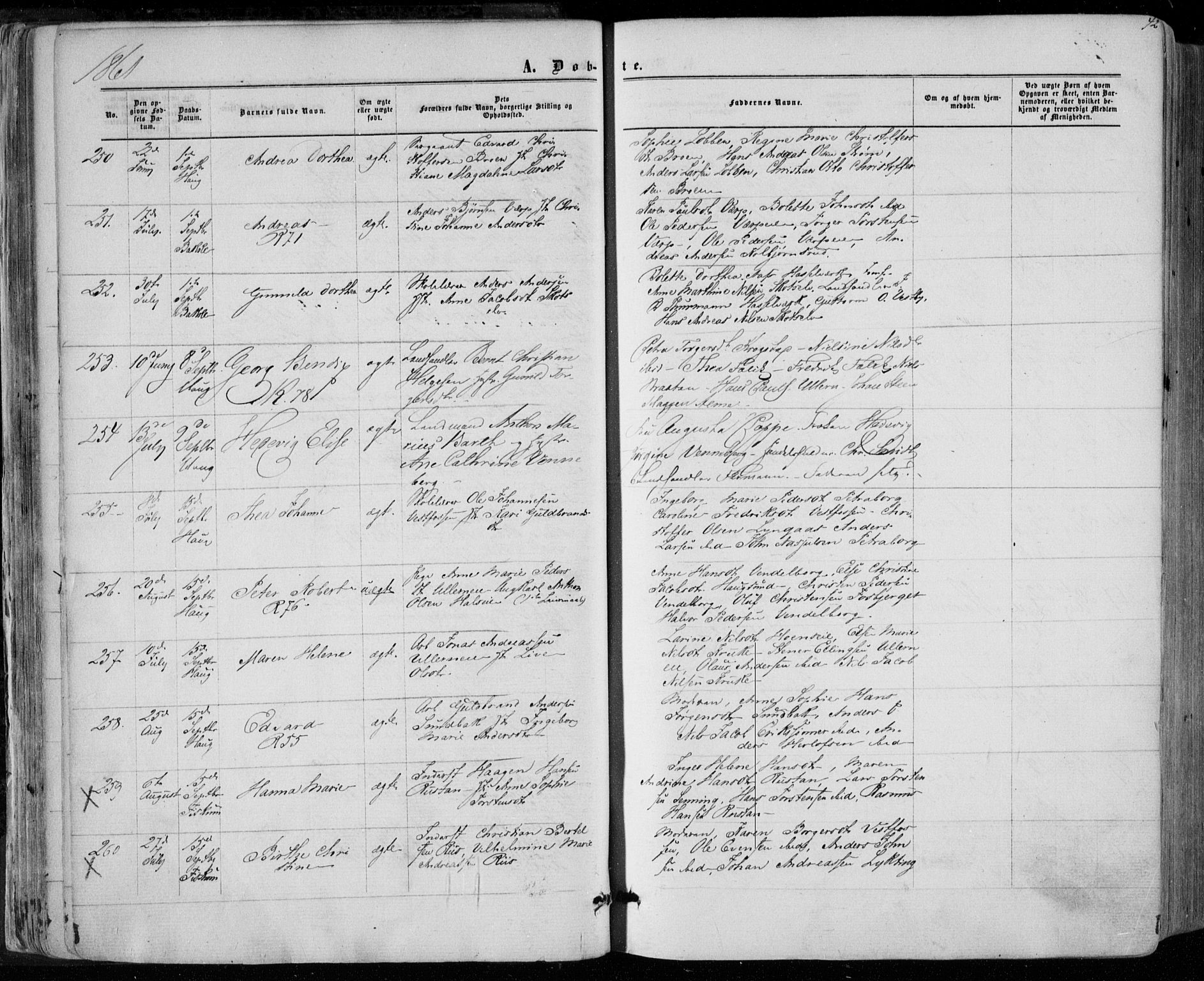 Eiker kirkebøker, SAKO/A-4/F/Fa/L0016: Parish register (official) no. I 16, 1860-1868, p. 42