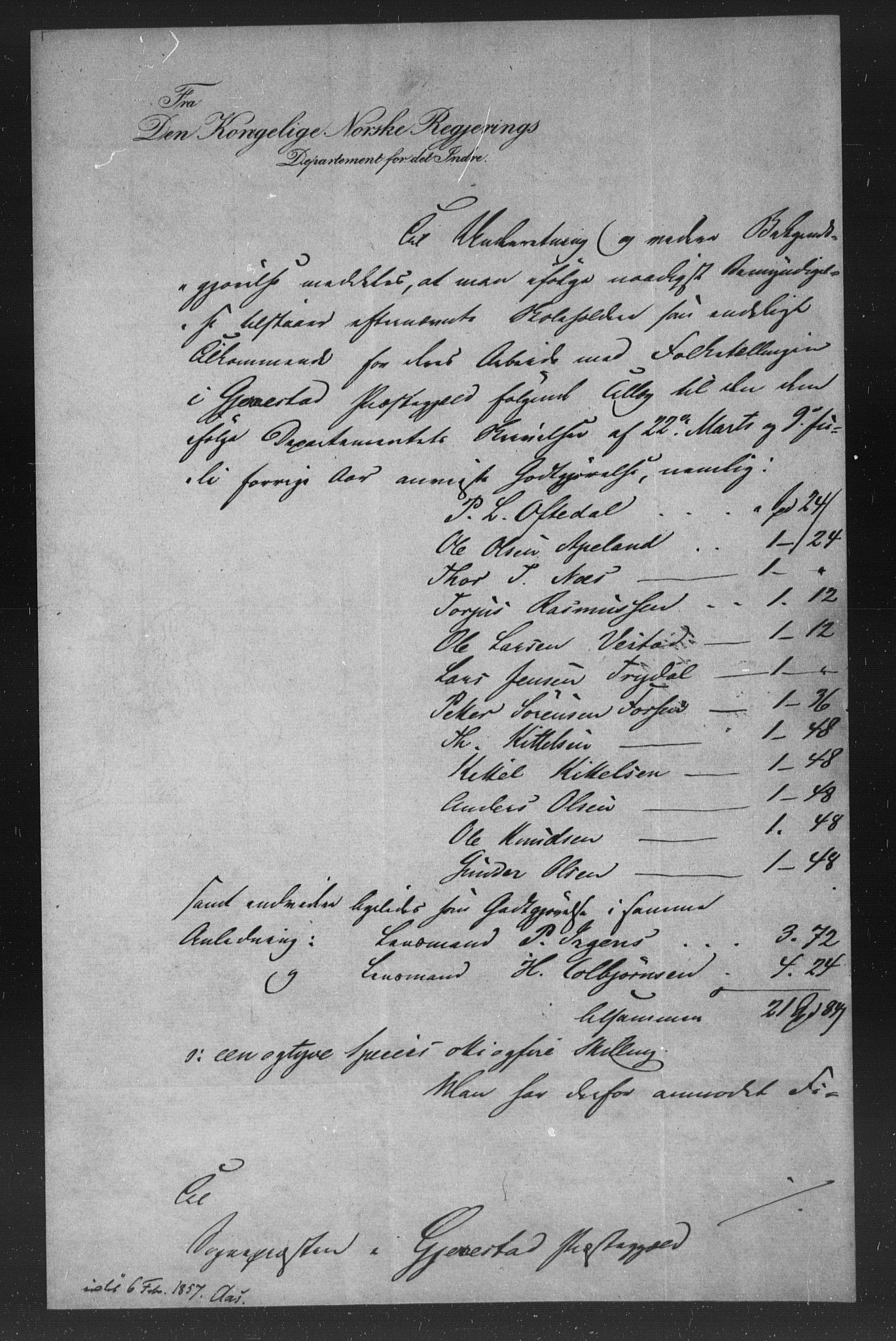 , Census 1855 for Gjerstad, 1855, p. 116