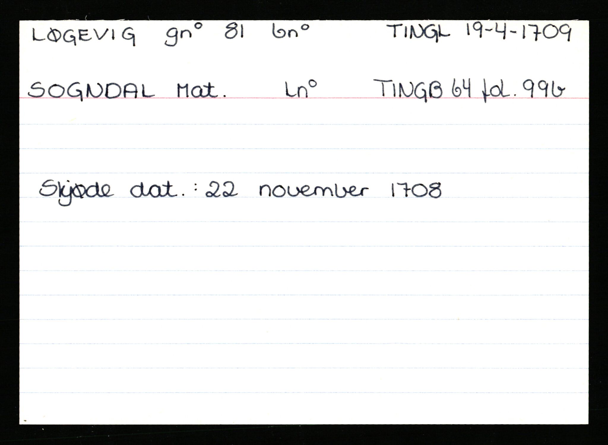 Statsarkivet i Stavanger, AV/SAST-A-101971/03/Y/Ym/L0037: Åstedskort sortert etter gårdsnavn: Lædre - Mauland, 1600-1950, p. 47