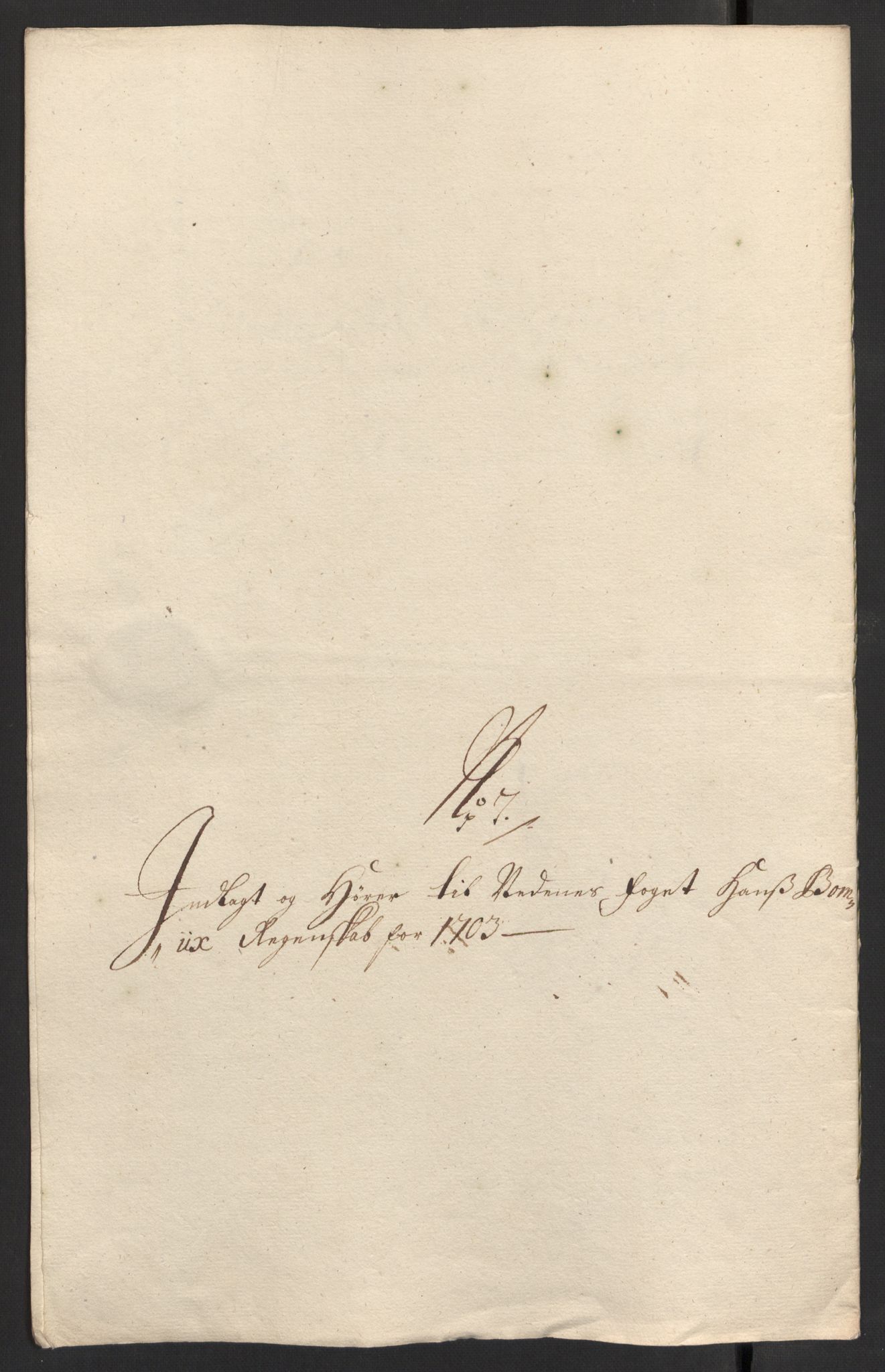 Rentekammeret inntil 1814, Reviderte regnskaper, Fogderegnskap, AV/RA-EA-4092/R39/L2316: Fogderegnskap Nedenes, 1702-1703, p. 208